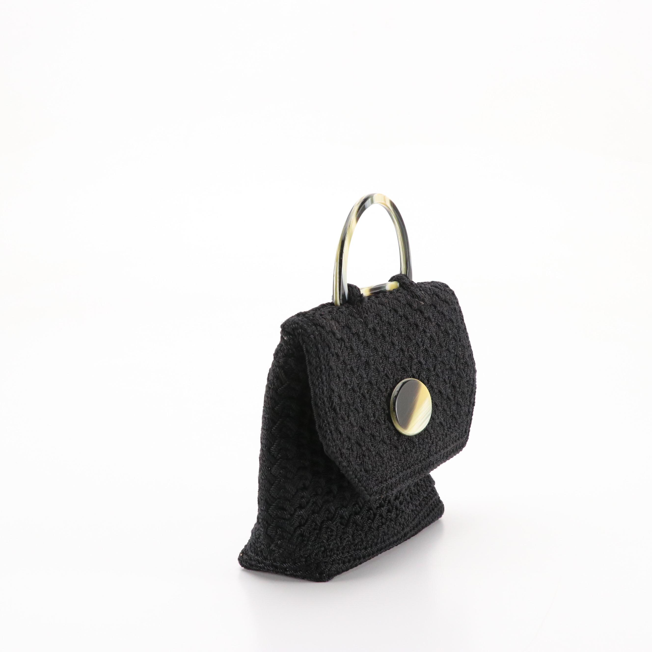 Christian Livingston Crochet Top Handle Bag, Lanciani and Other Evening Clutch