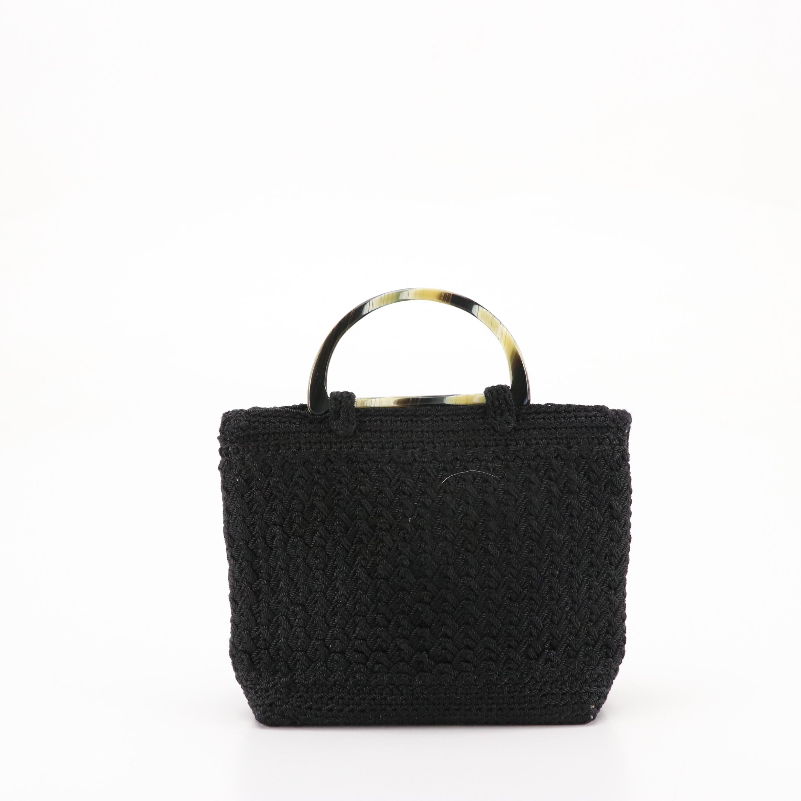 Christian Livingston Crochet Top Handle Bag, Lanciani and Other Evening Clutch