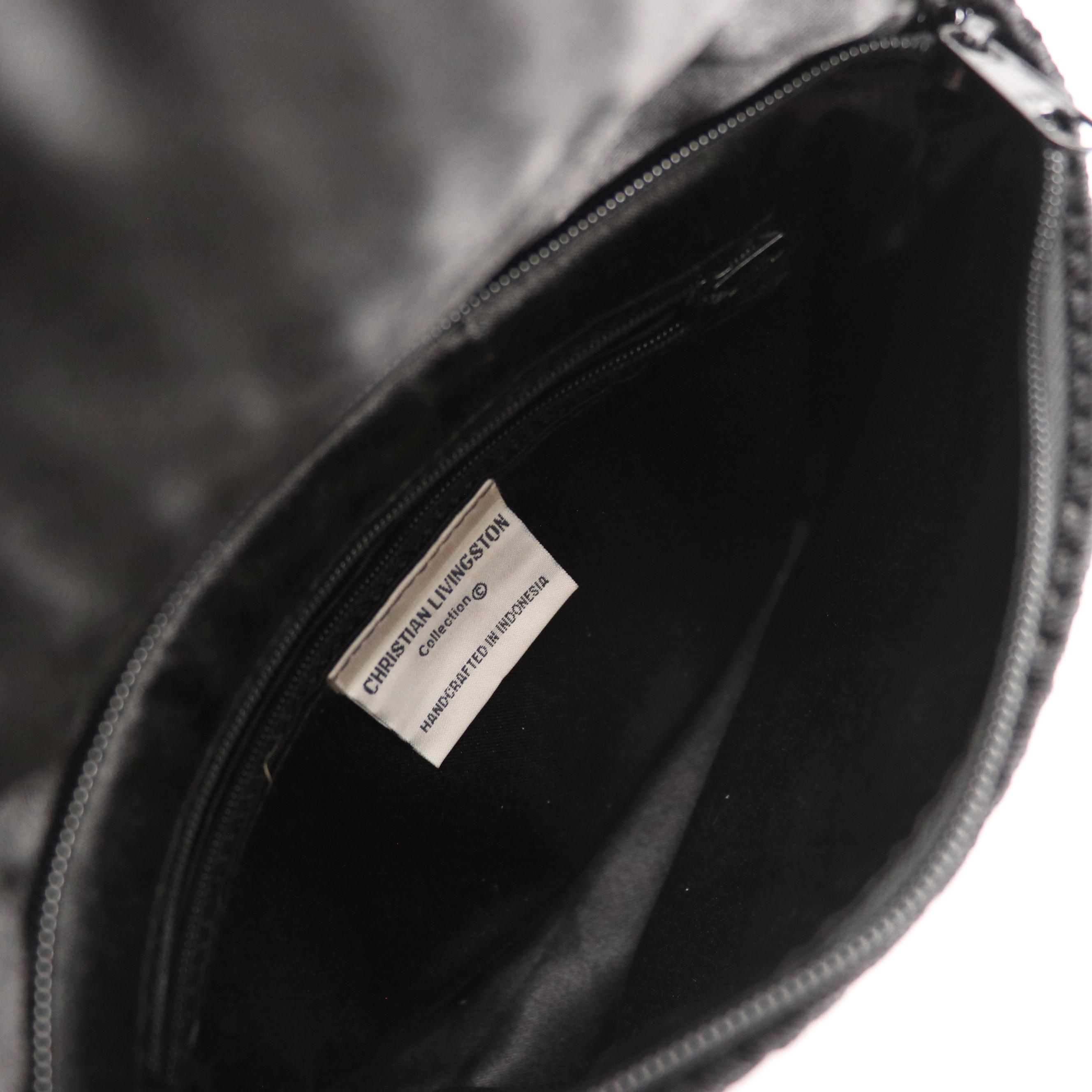 Christian Livingston Crochet Top Handle Bag, Lanciani and Other Evening Clutch