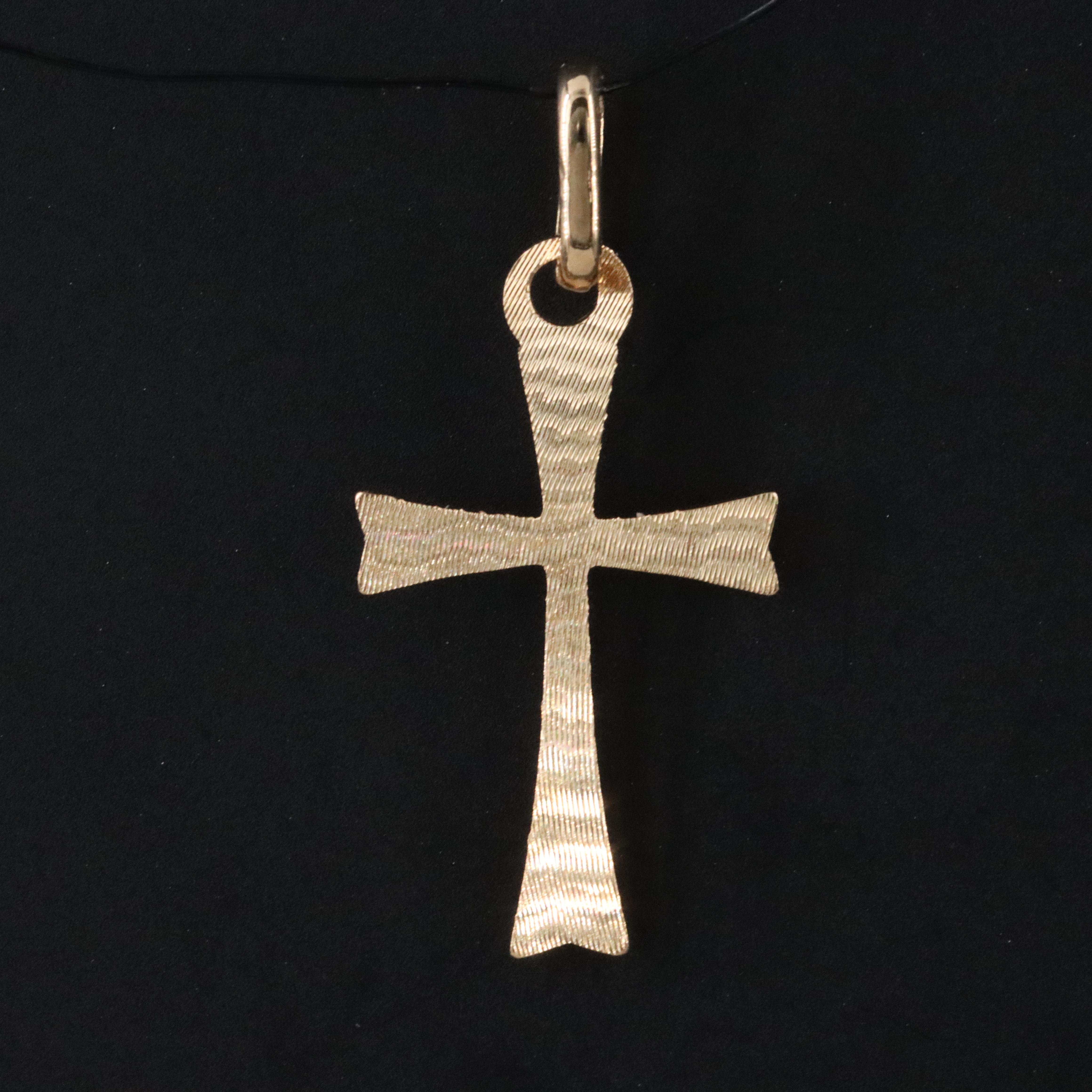 Italian 18K Cross Pendant