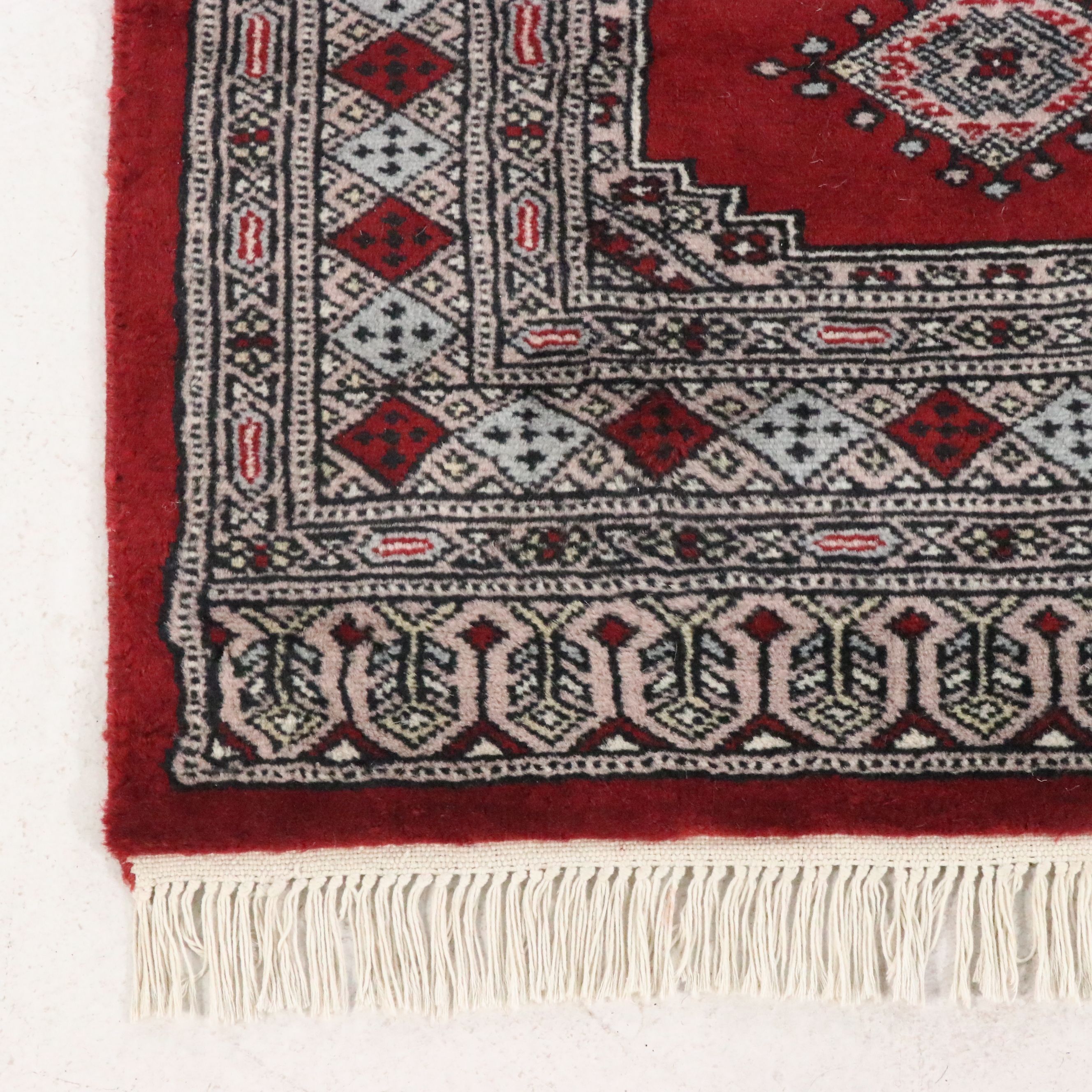2'7 x 8'5 Hand-Knotted Pakistani Bokhara Carpet Runner