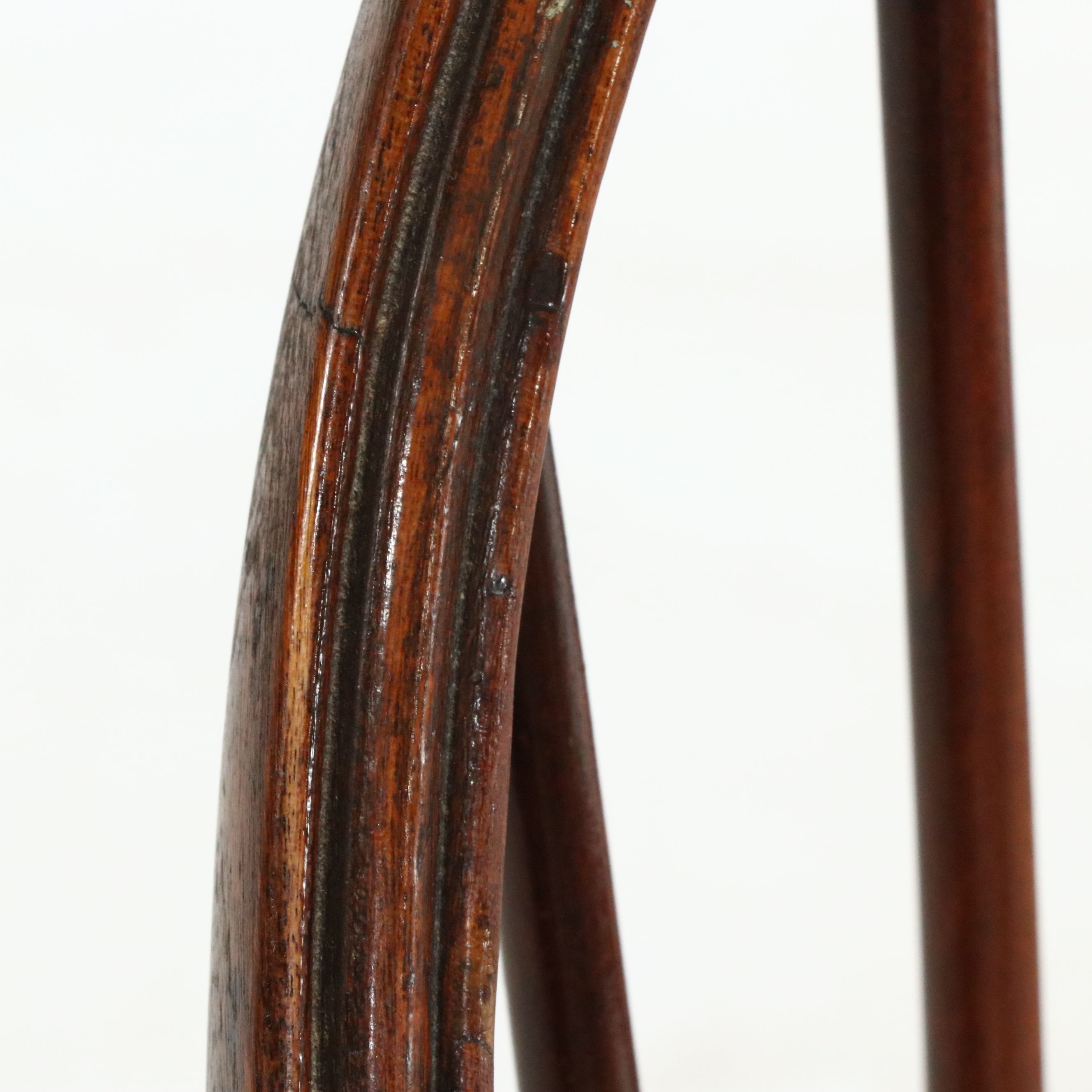 Sack-Back Windsor Armchair with Rush Seat, Mid to Late 20th Century