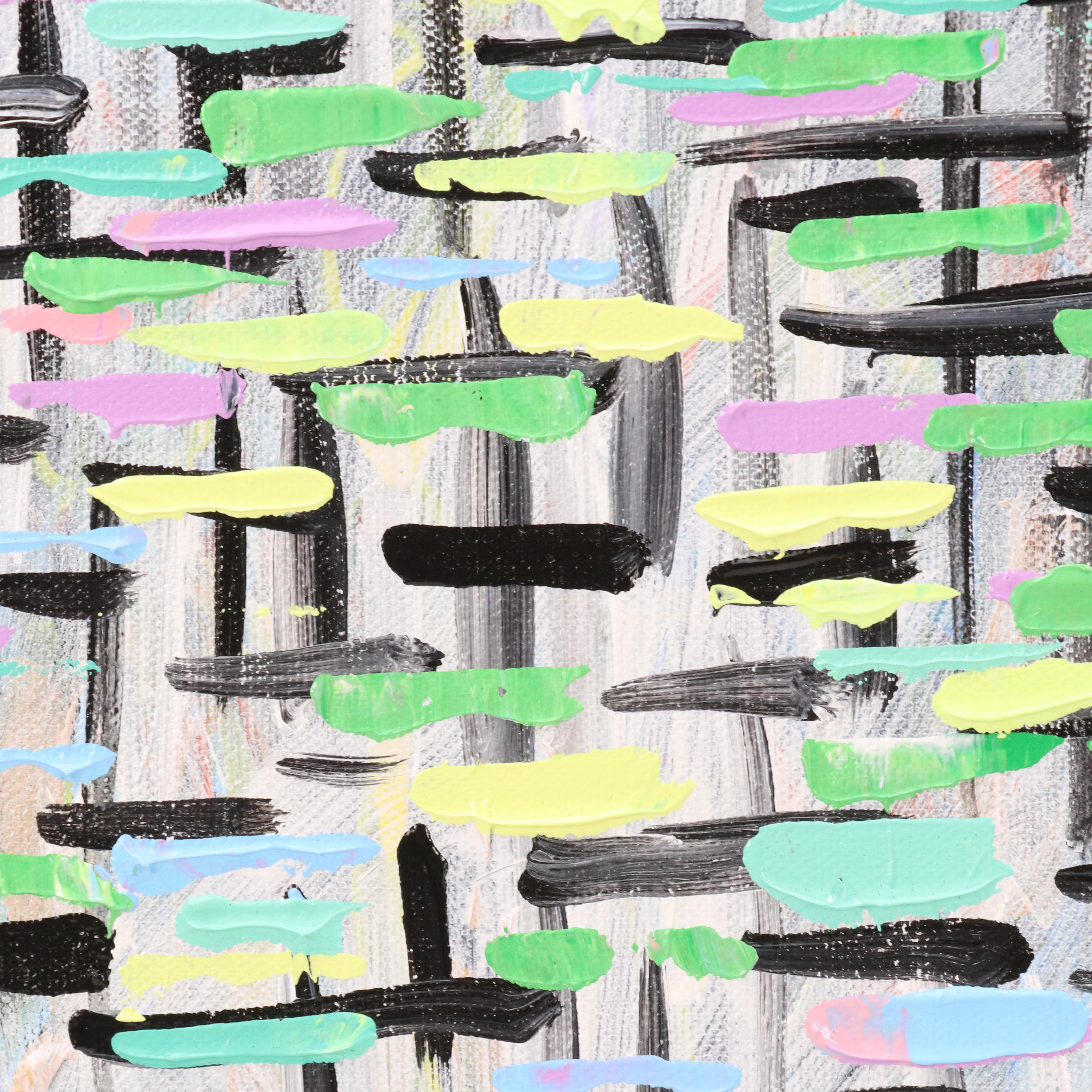 Saul Gefen Stylized Abstract Acrylic Painting, 2025