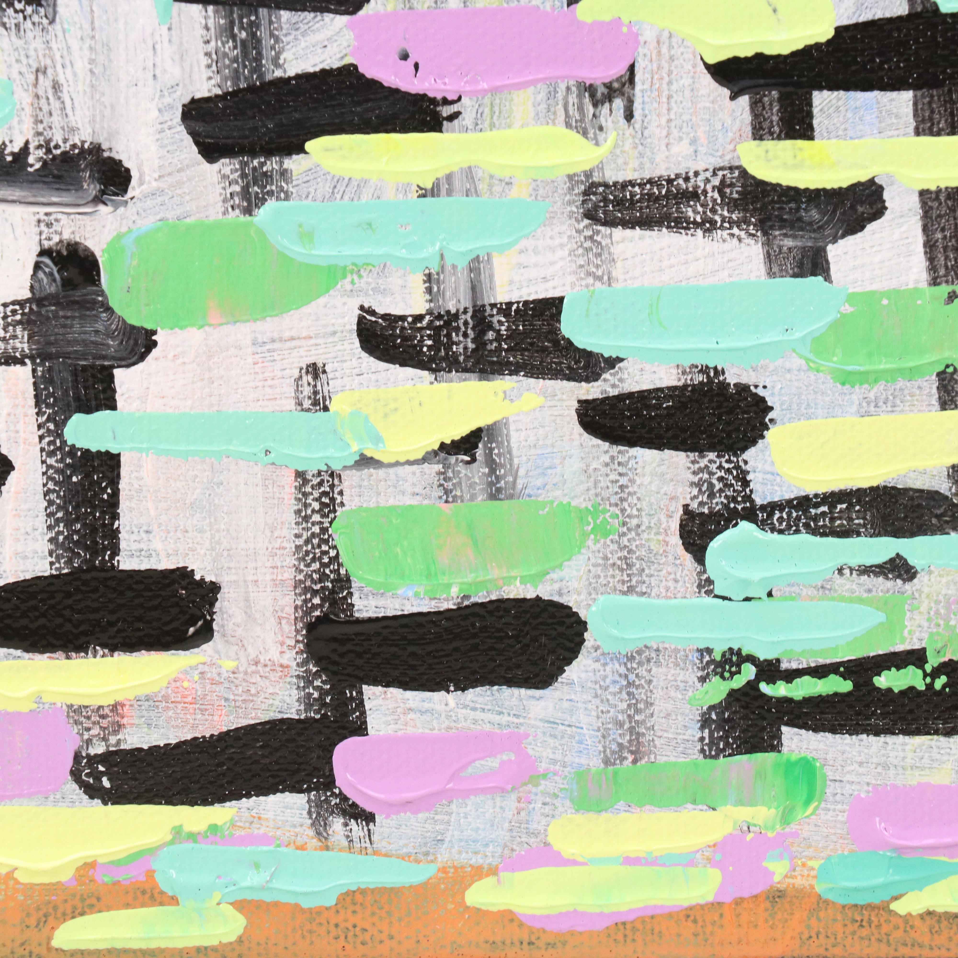 Saul Gefen Stylized Abstract Acrylic Painting, 2025