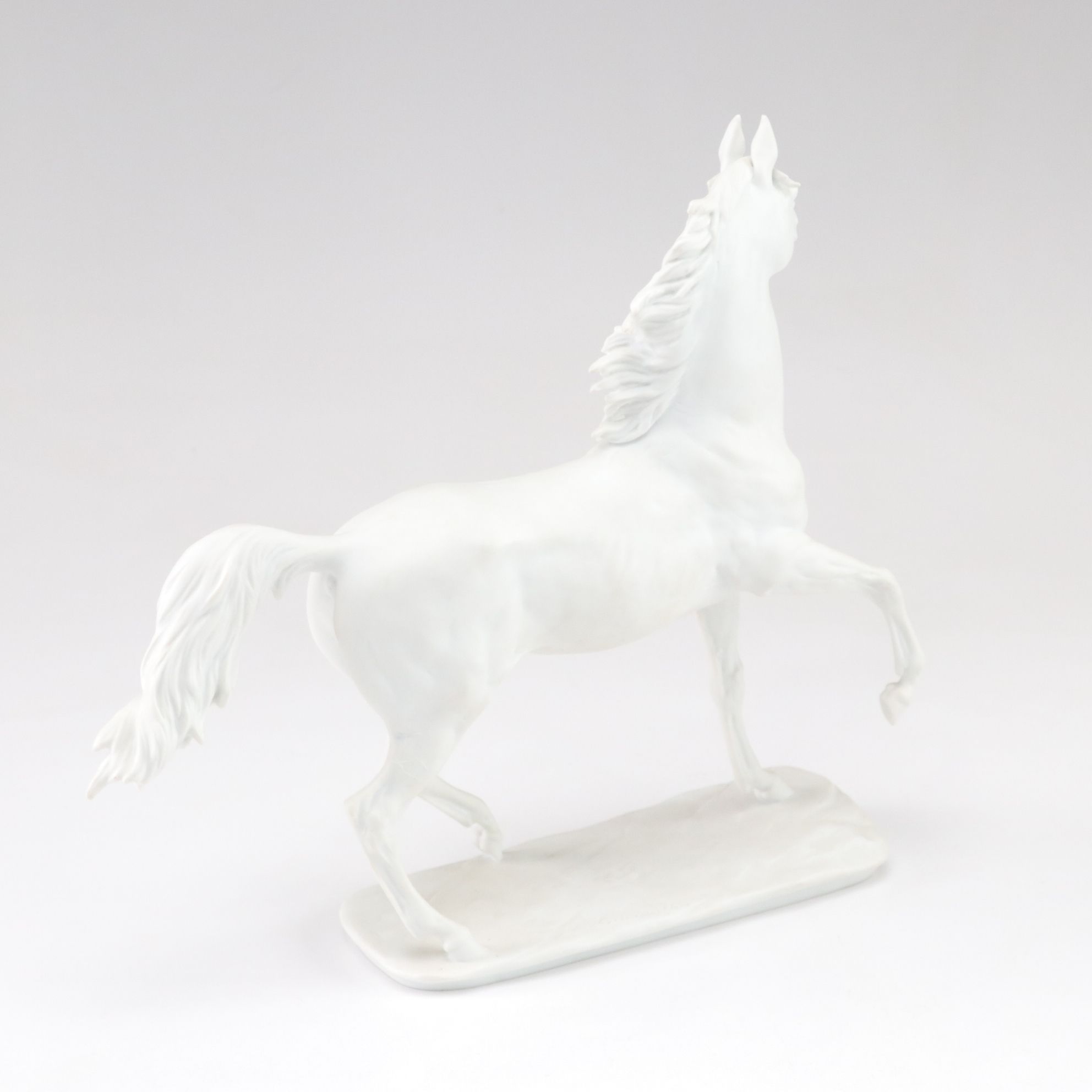 Franklin Mint Hand-Painted Porcelain "The Red Pony" with Two Kaiser Figurines