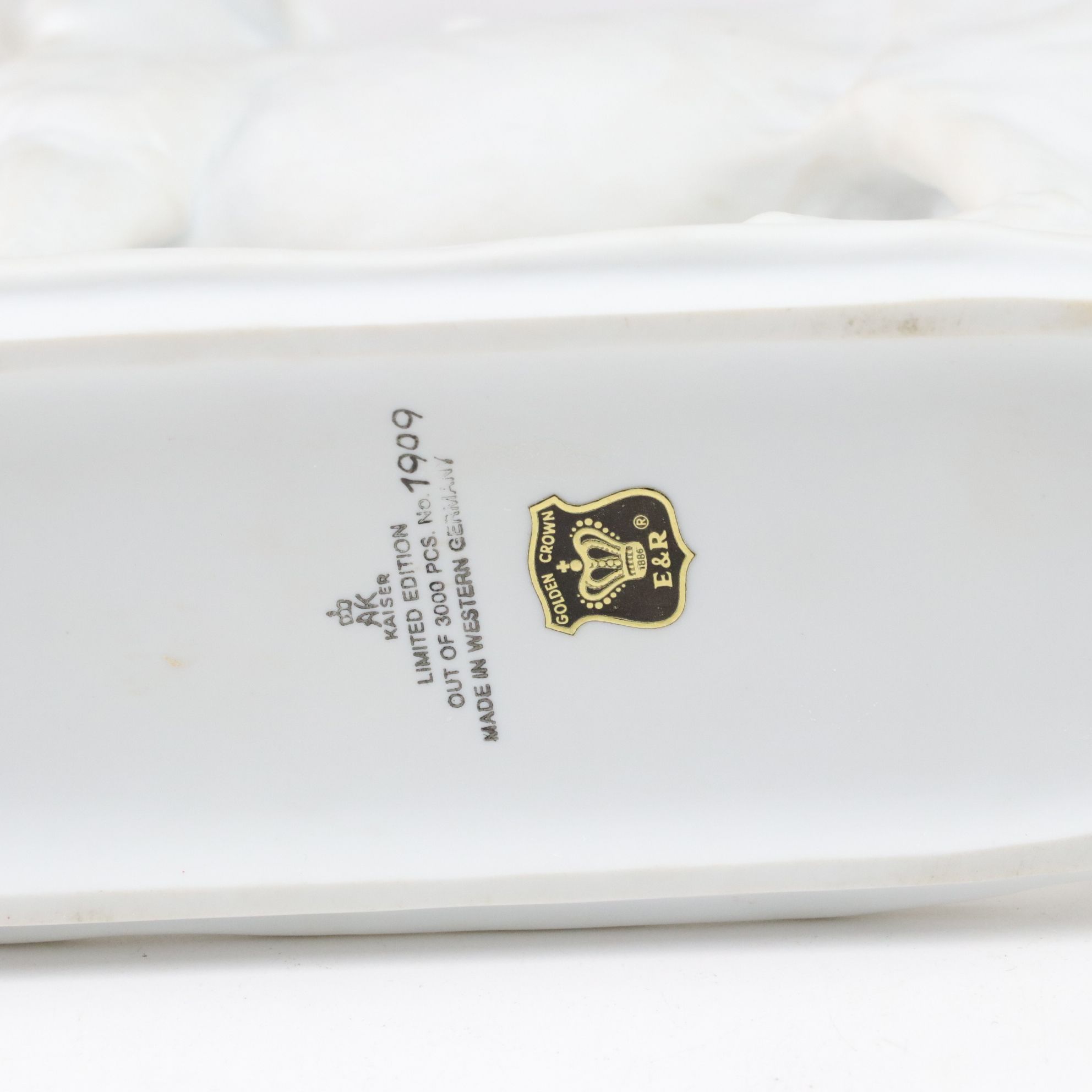 Franklin Mint Hand-Painted Porcelain "The Red Pony" with Two Kaiser Figurines