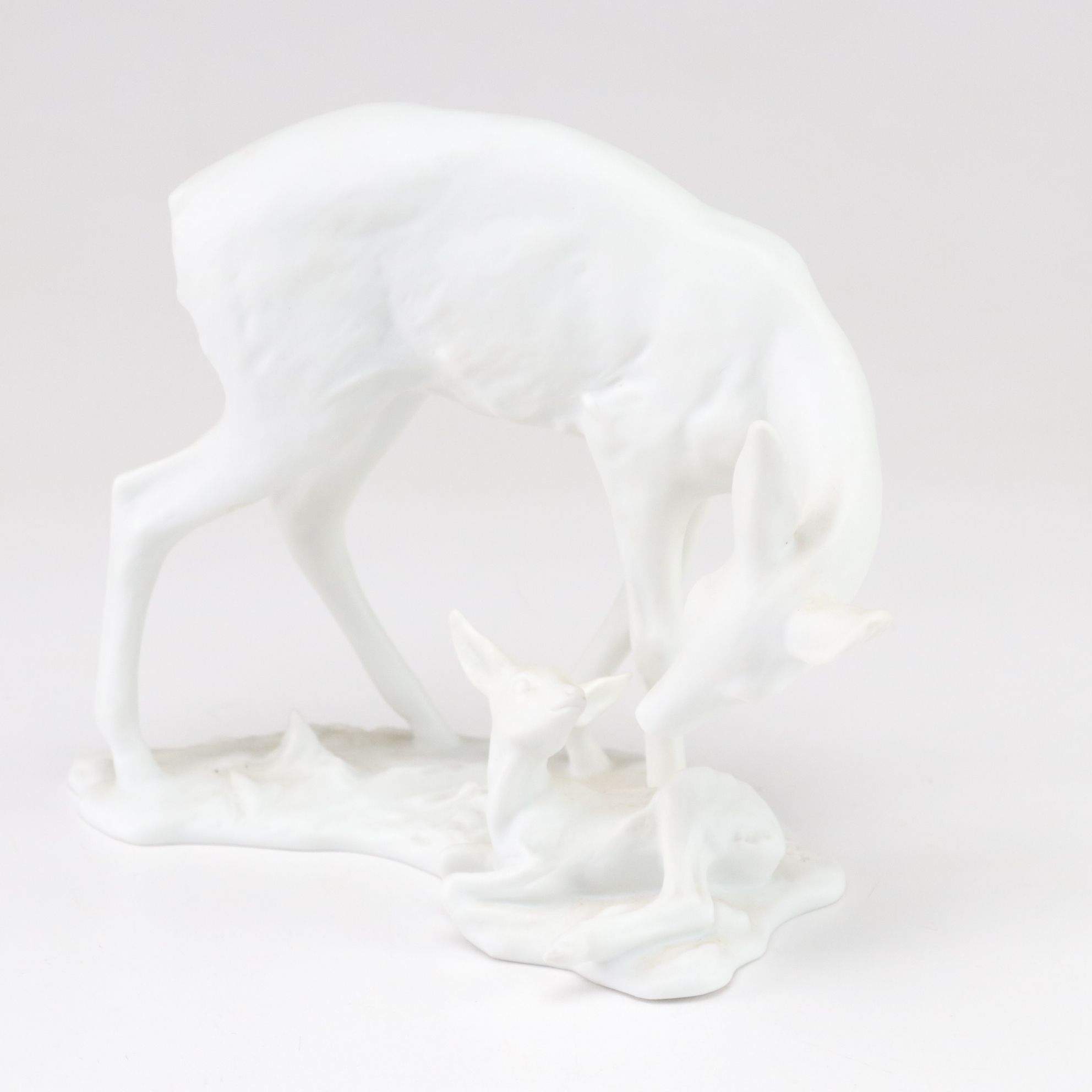 Franklin Mint Hand-Painted Porcelain "The Red Pony" with Two Kaiser Figurines