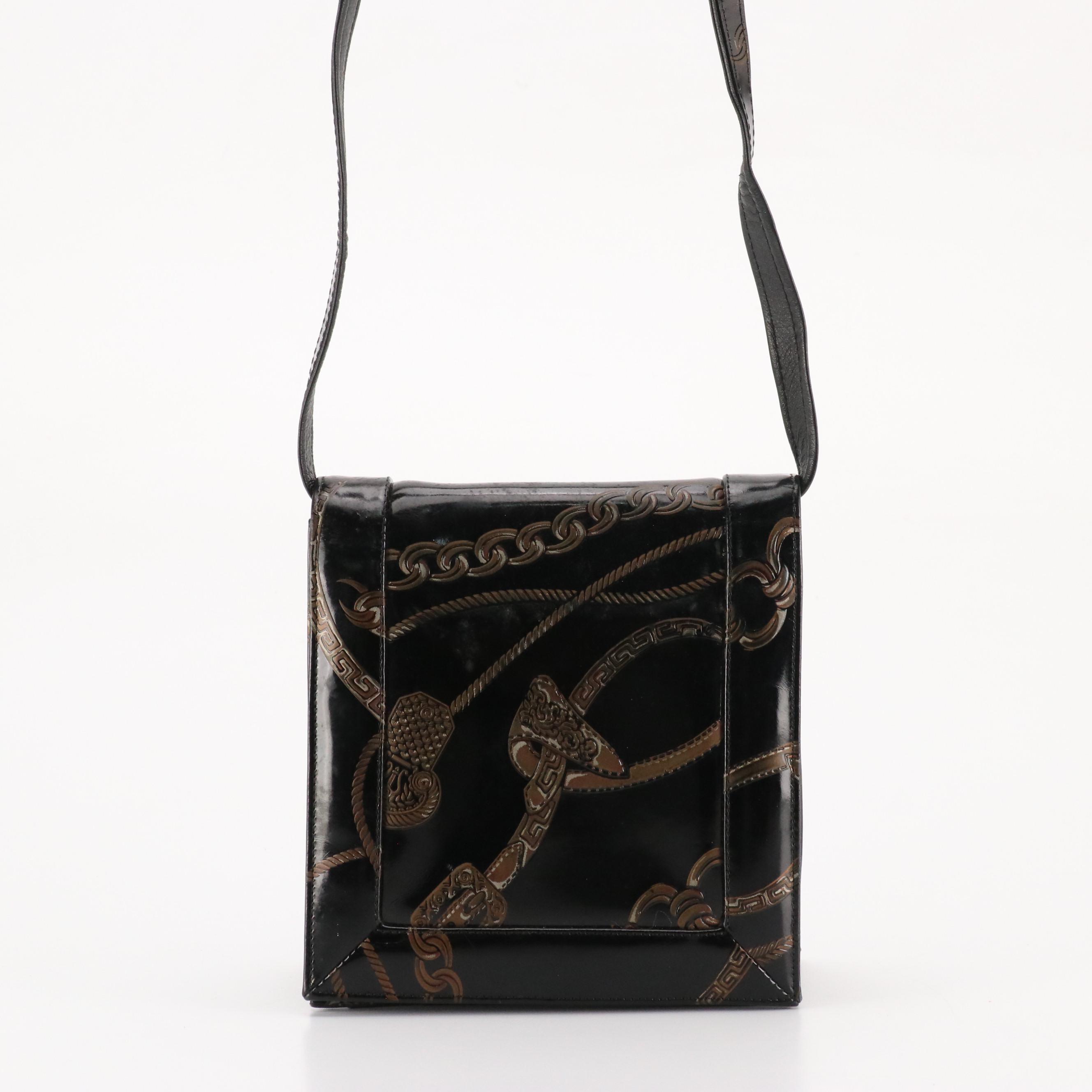 Sondra Roberts Embossed Faux Leather Crossbody Bags