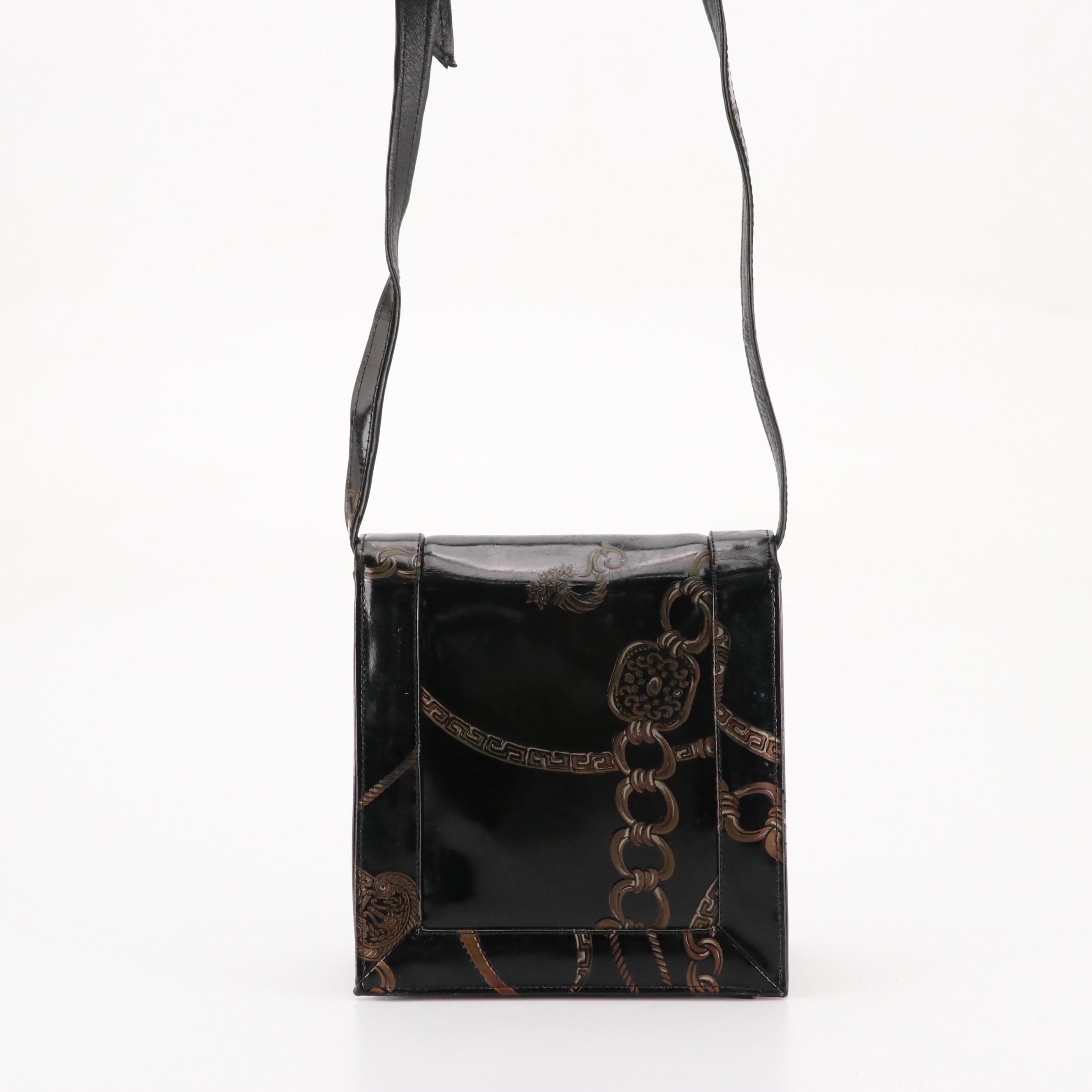 Sondra Roberts Embossed Faux Leather Crossbody Bags