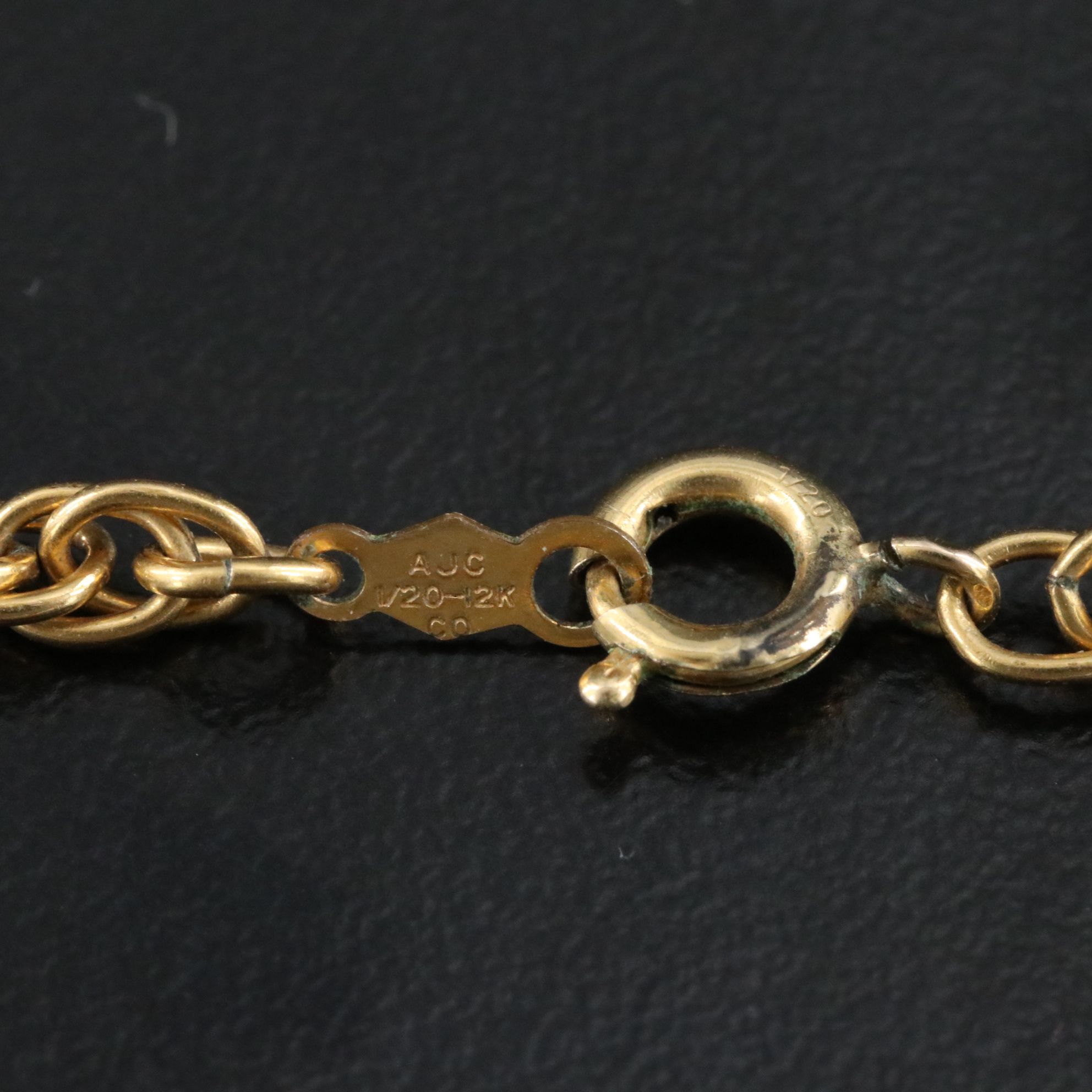 Gold-Filled Enamel Articulated Fish Pendant Necklace