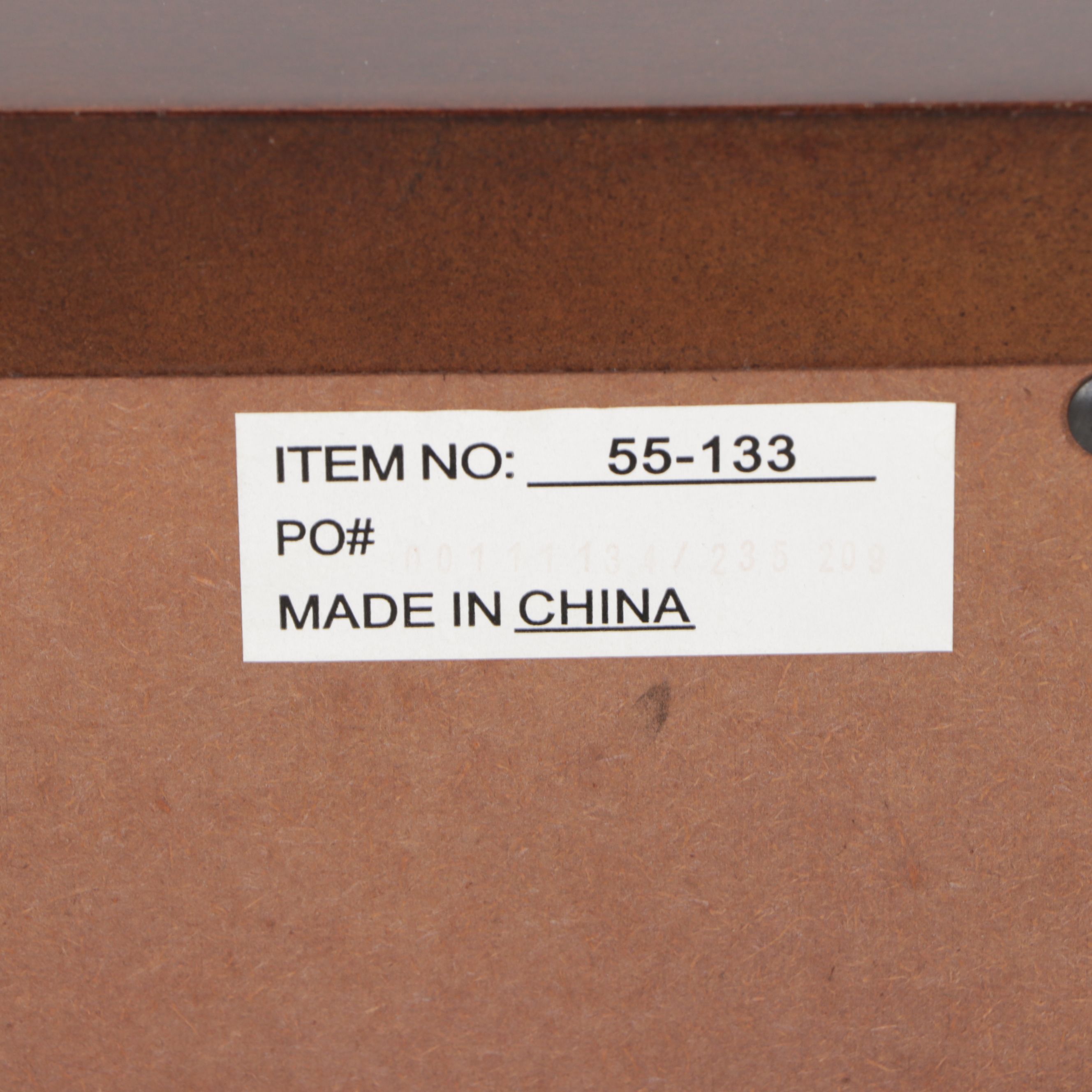 American Signature Mahogany Queen Size Bed Frame and Nightstand