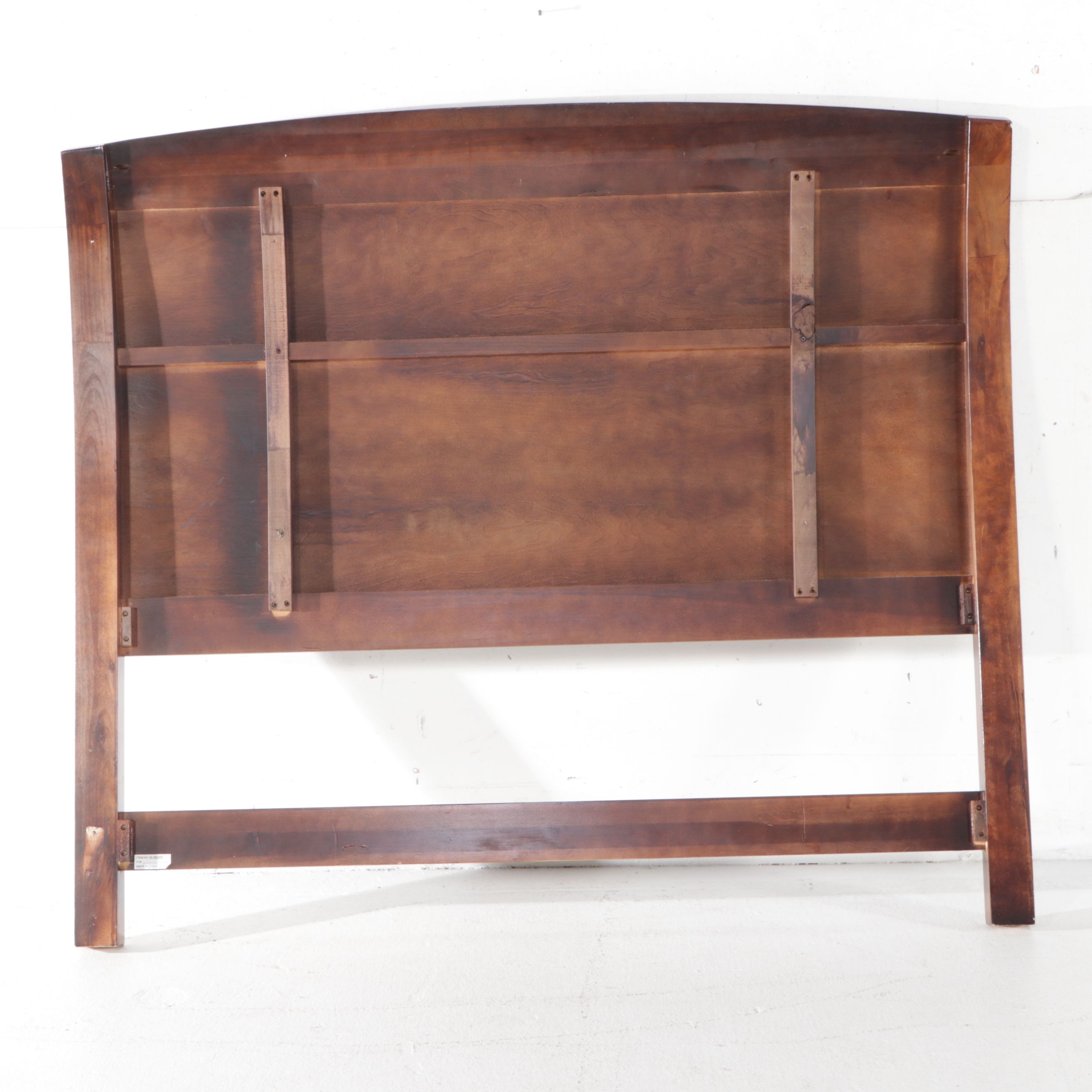 American Signature Mahogany Queen Size Bed Frame and Nightstand