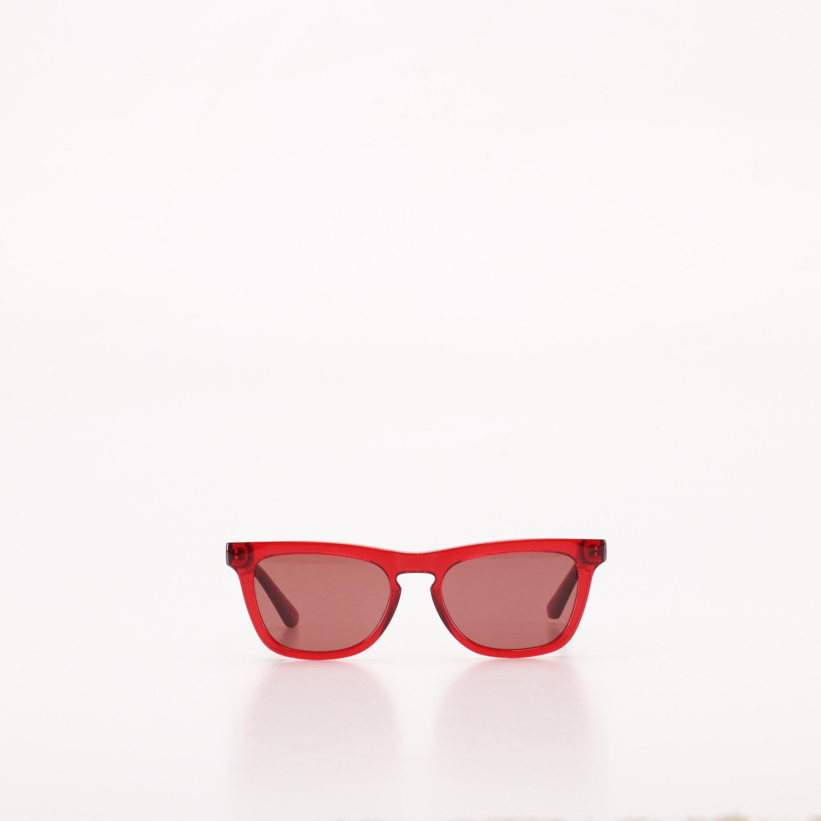 Calvin Klein CK23535S Red Square Framed Sunglasses with Case