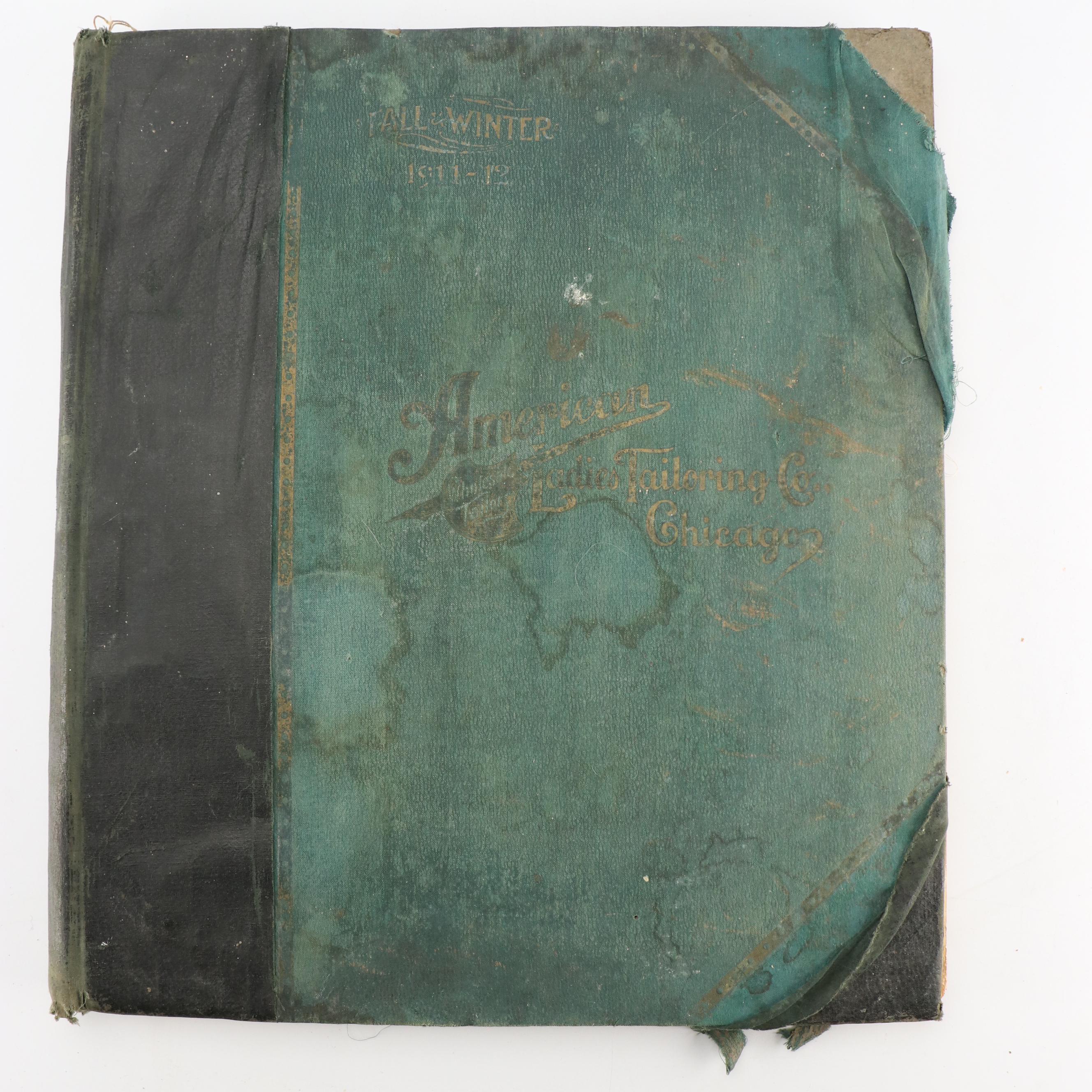 American Ladies Tailoring Co. Catalog with Pastedown Political Cartoon Clippings