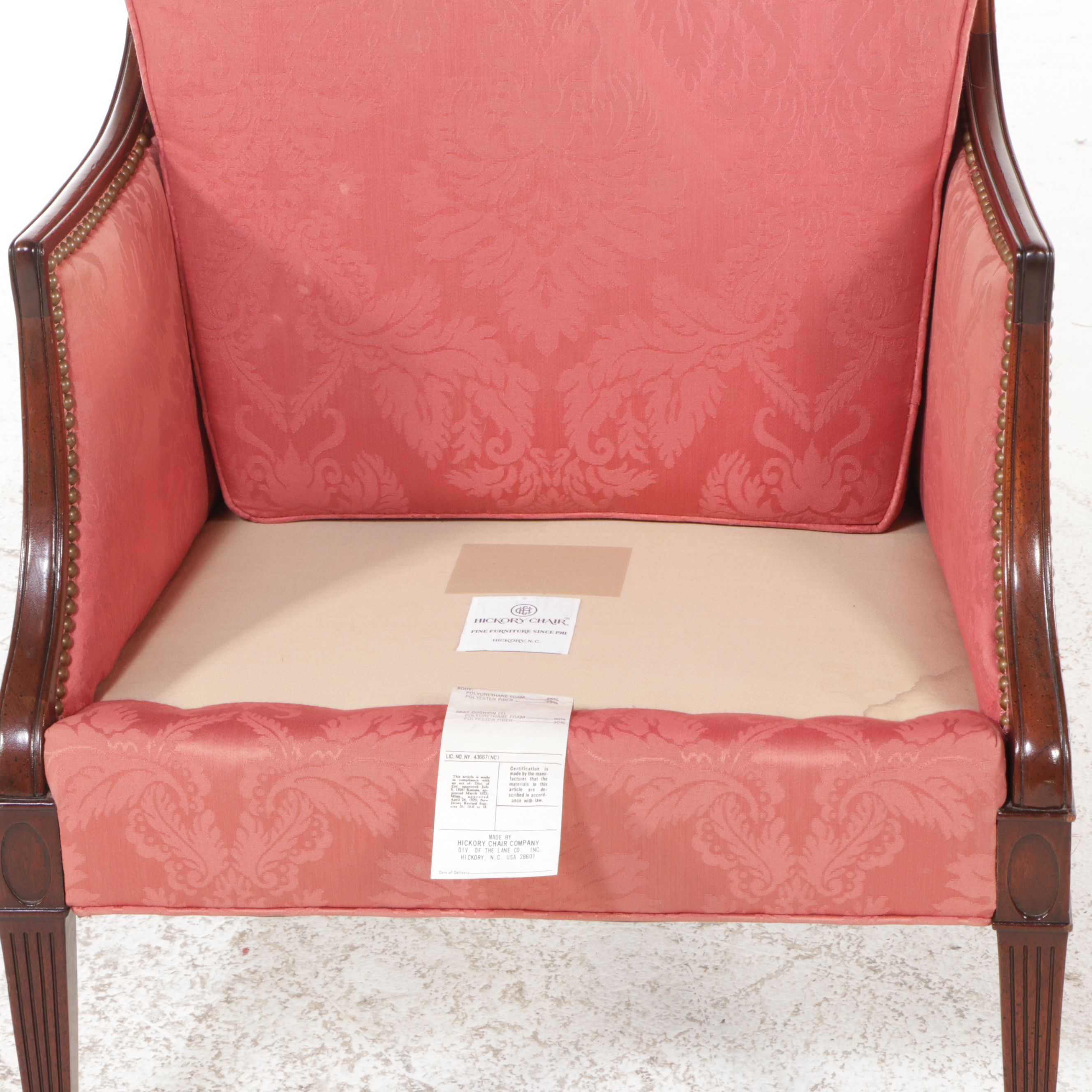 Hickory Chair Co. Sheraton Style Armchair, Mid-20th Century