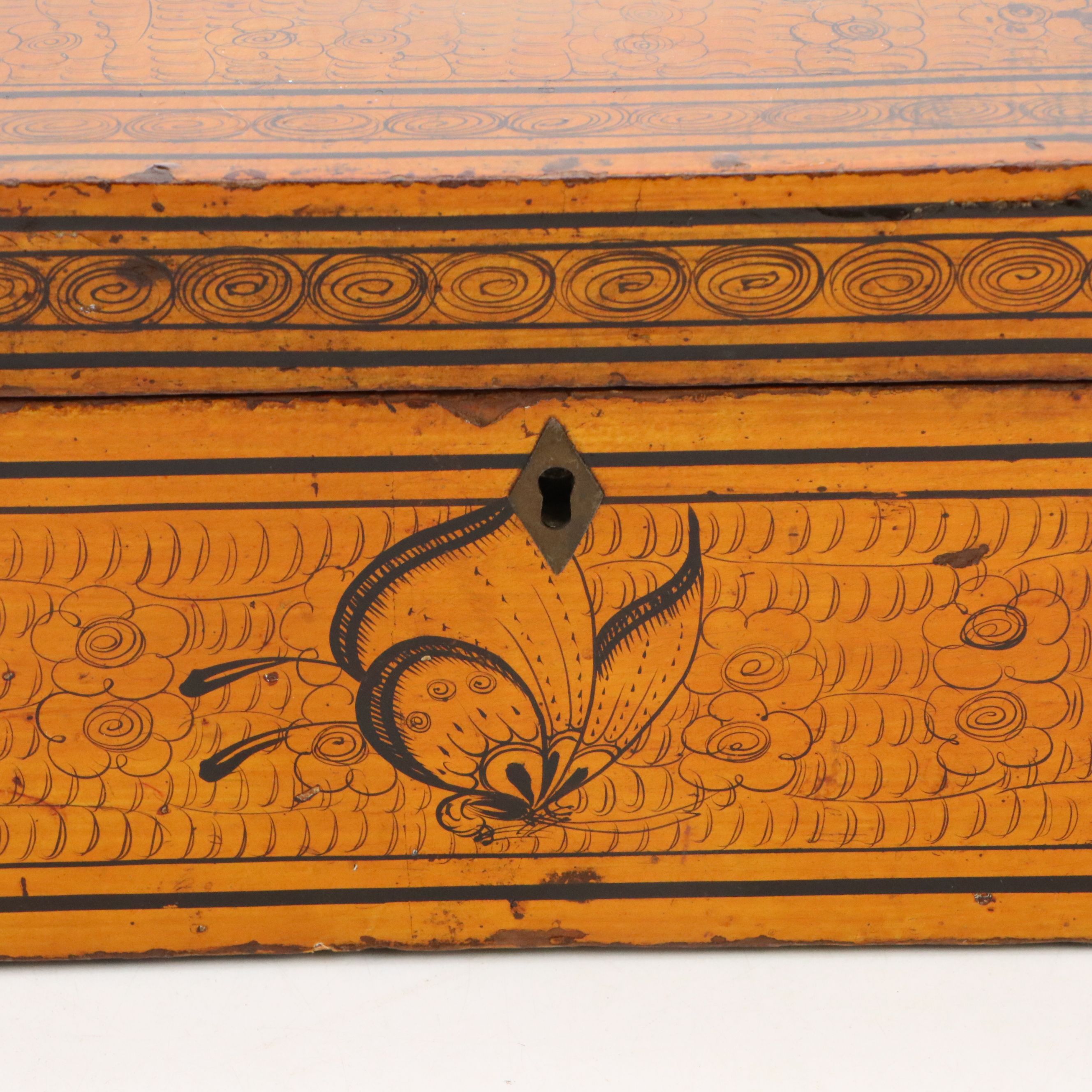 East Asian Wood Decorative Box