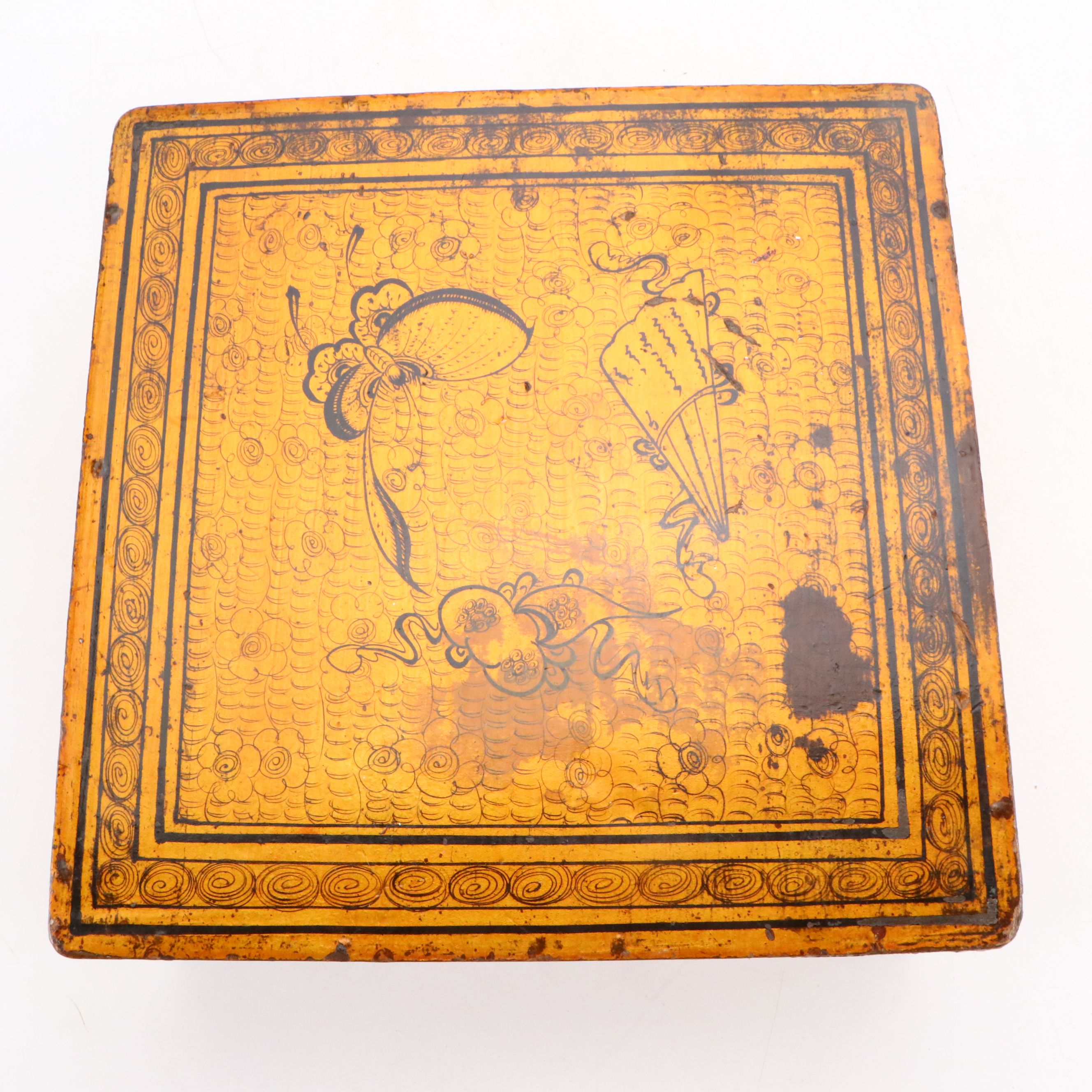 East Asian Wood Decorative Box