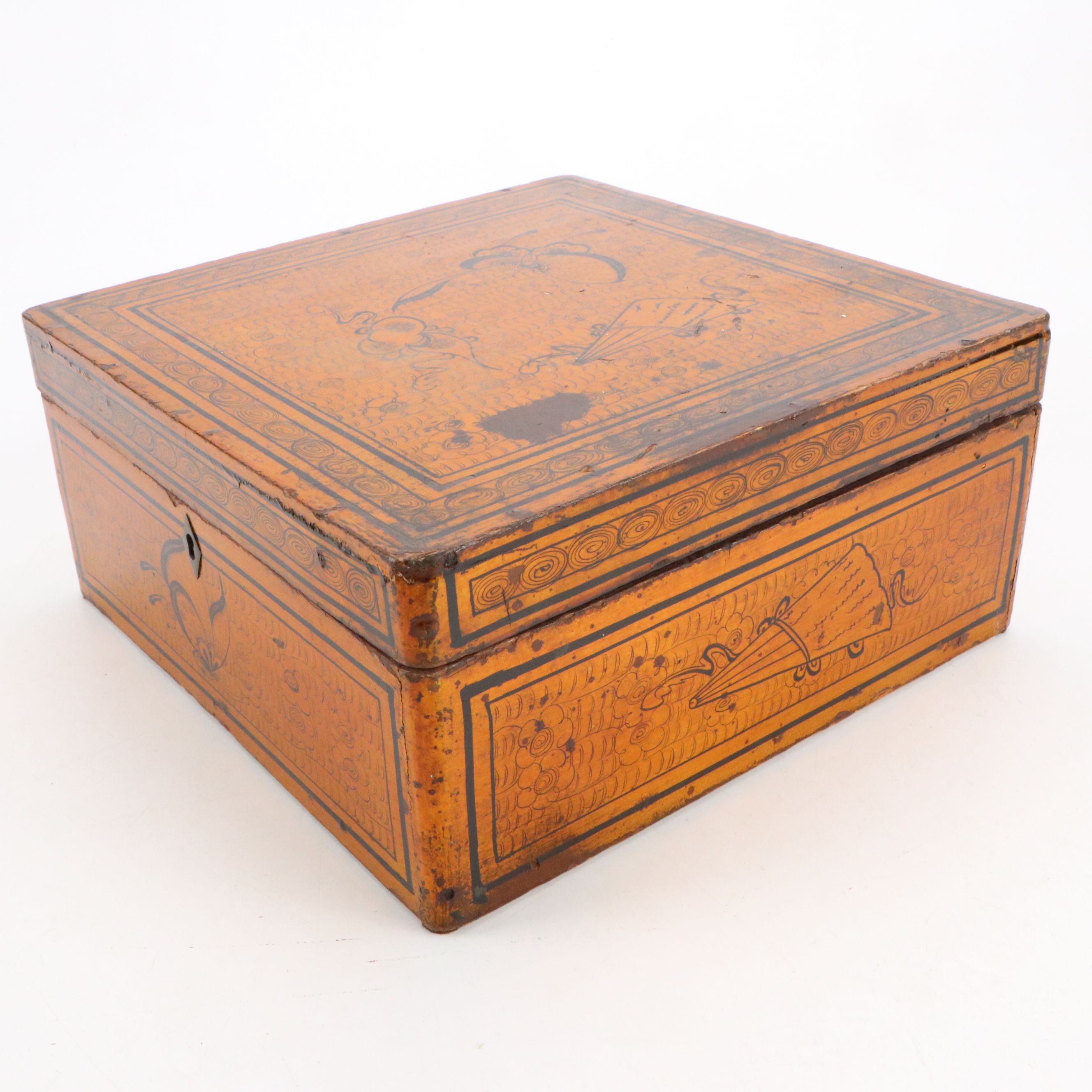 East Asian Wood Decorative Box
