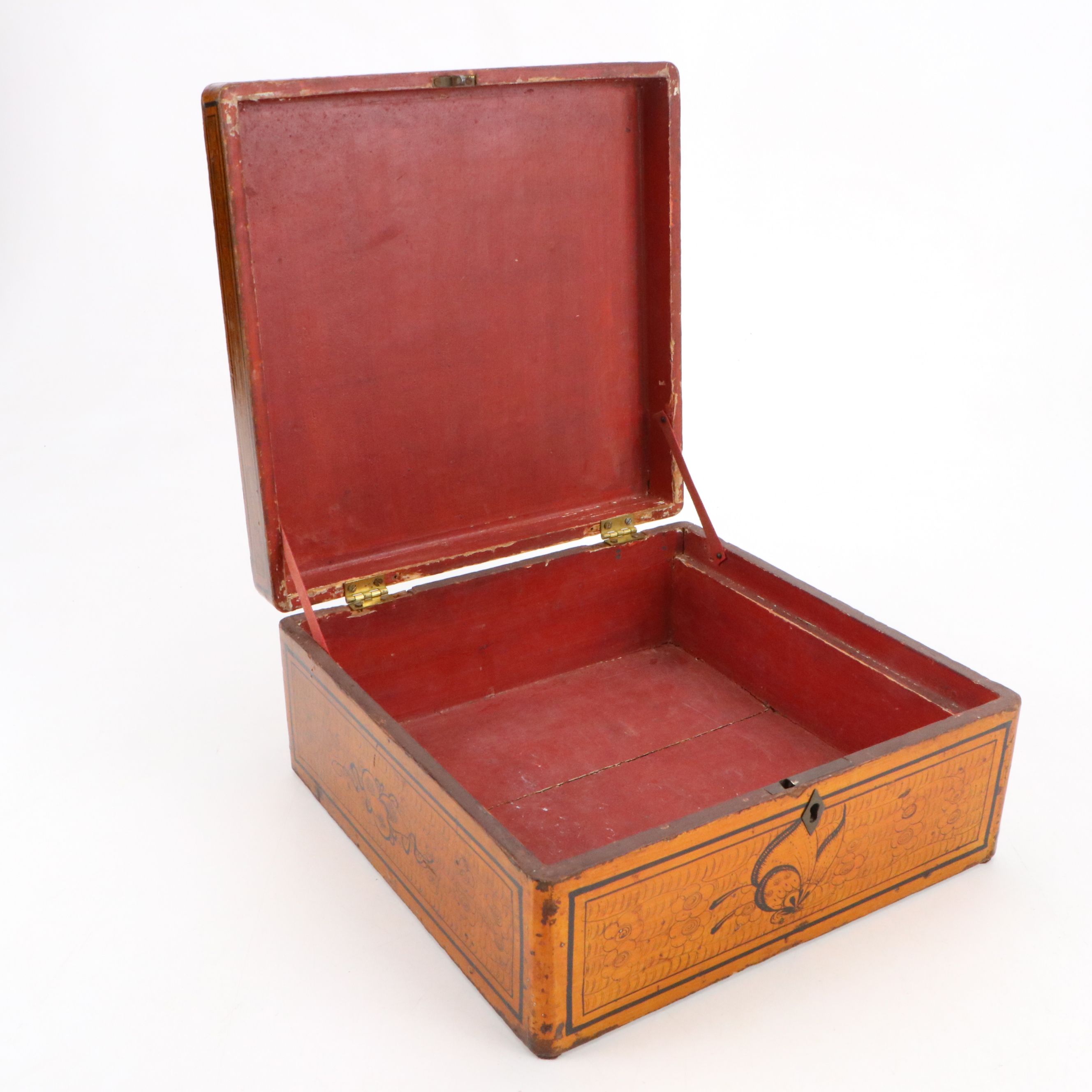 East Asian Wood Decorative Box