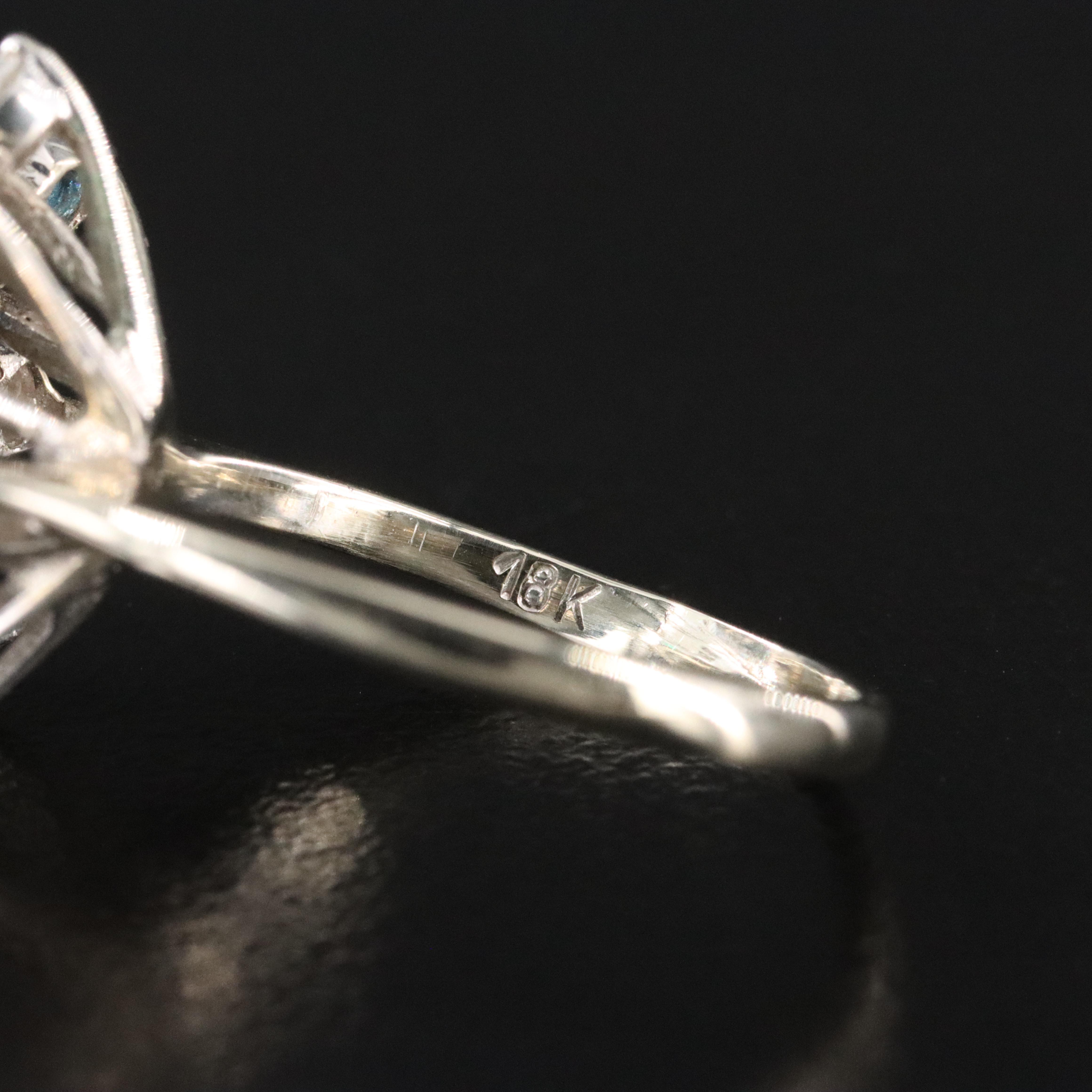 18K 1.51 CTW Diamond, Emerald, and Sapphire Ring