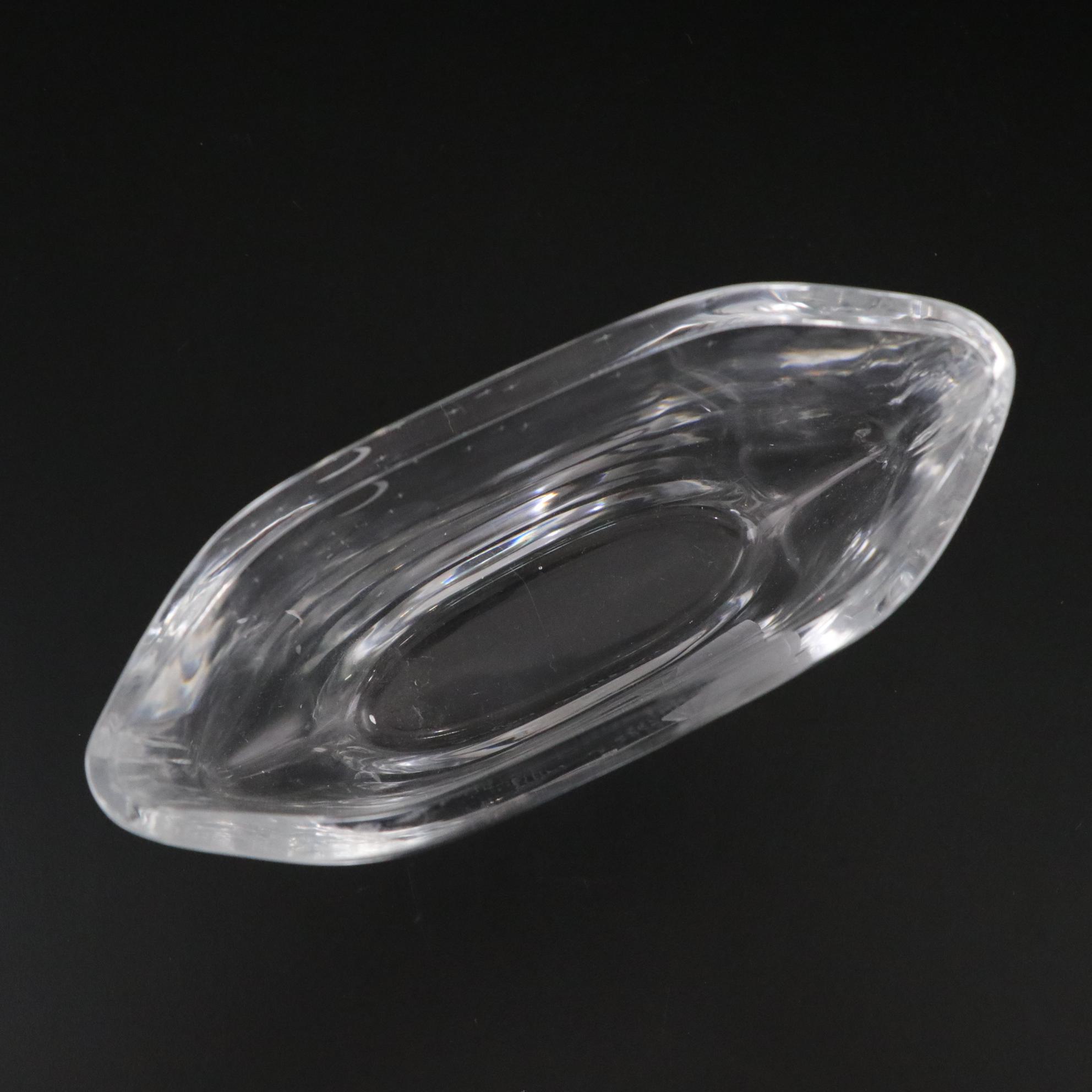 Orrefors "Wish to the Moon" Vase & Luciana Roselli for Lalique Crystal Plate