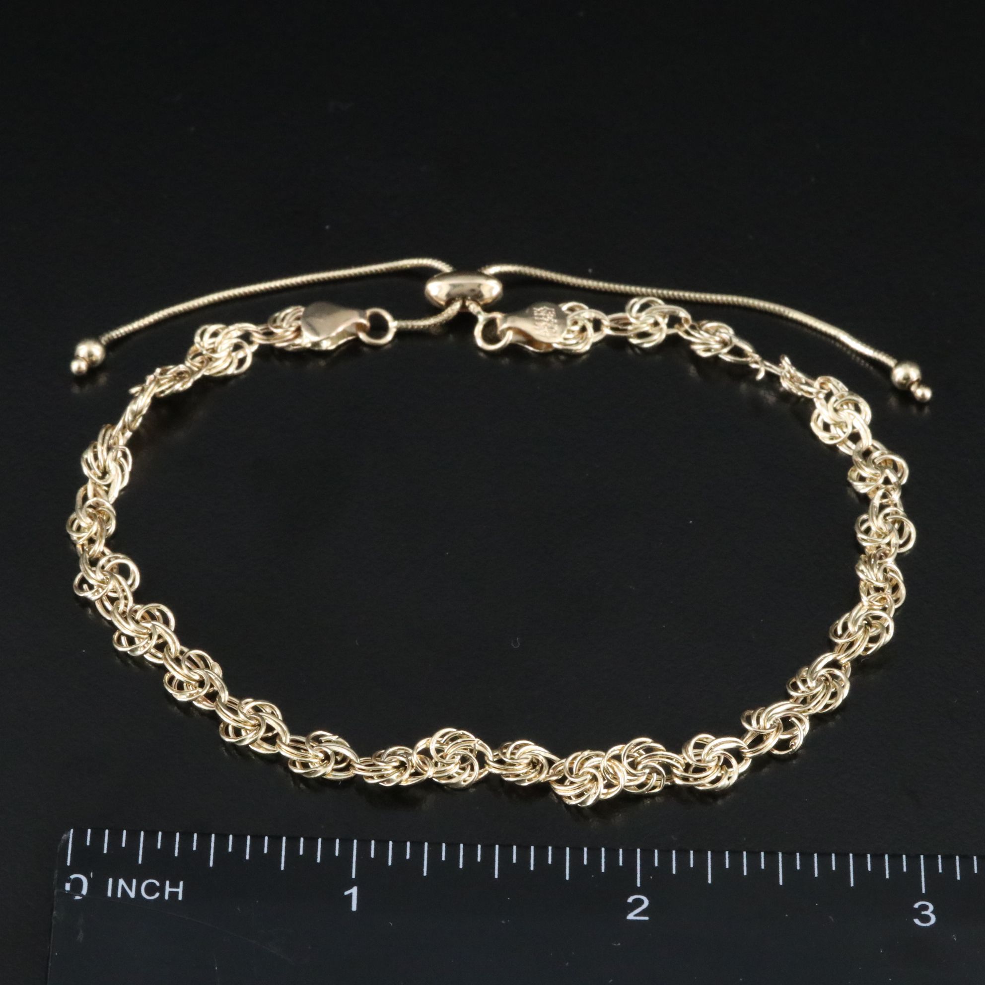 14K Knot Link Bracelet