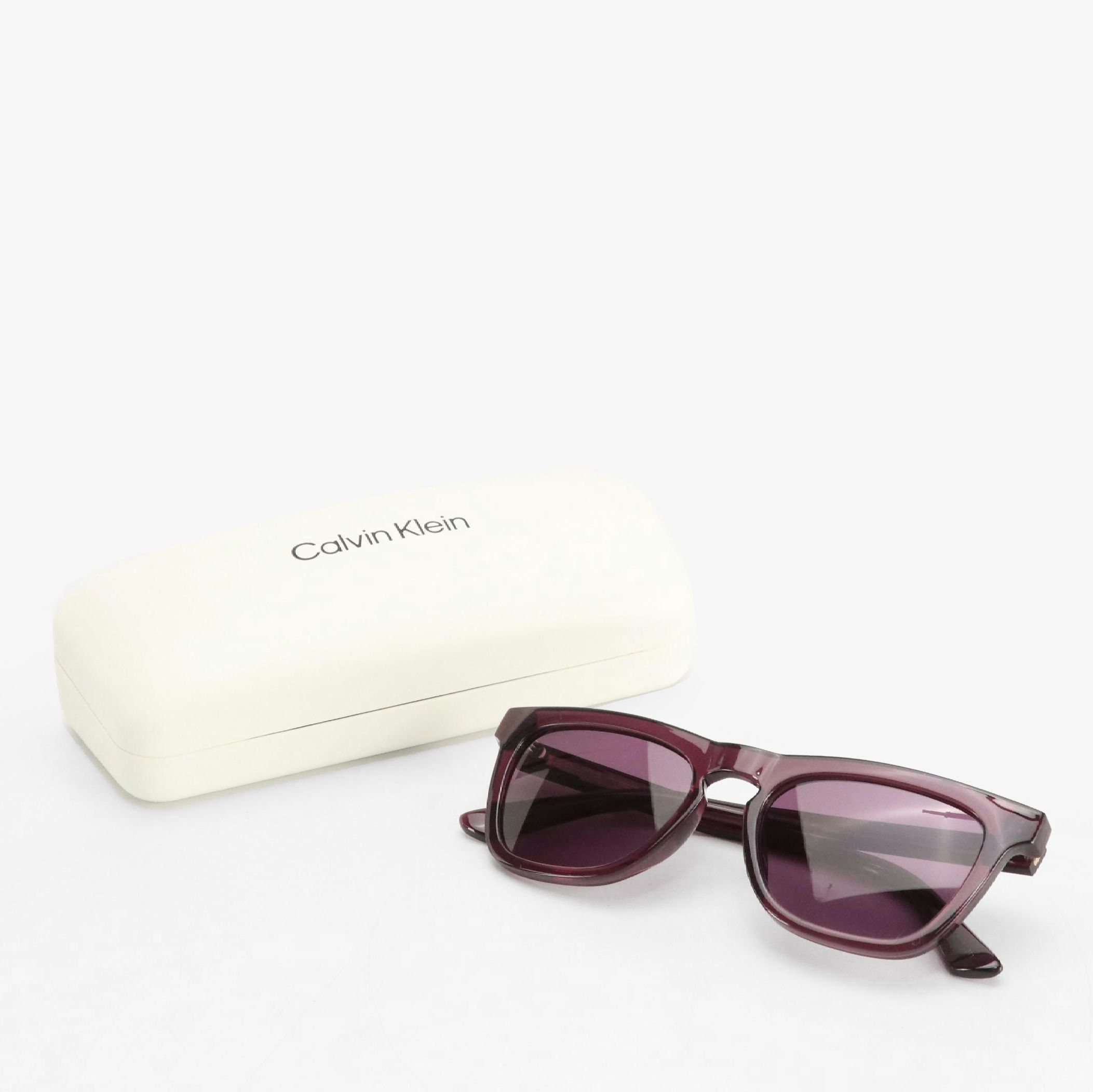 Calvin Klein CK23535S Purple Square Framed Sunglasses with Case