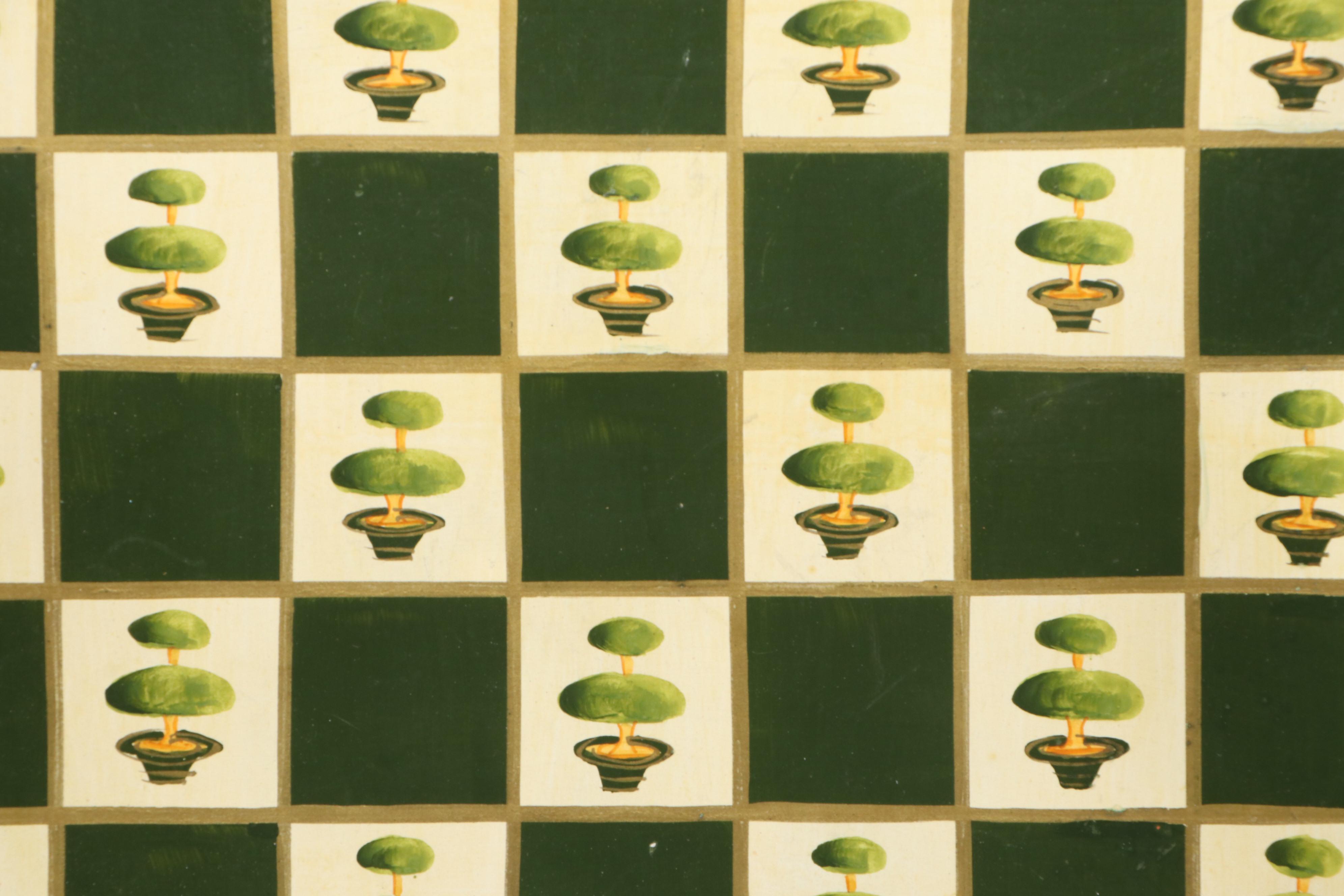 Florentine Armorial Papier-Mâché Bookends and Tray with Other Wooden Tray