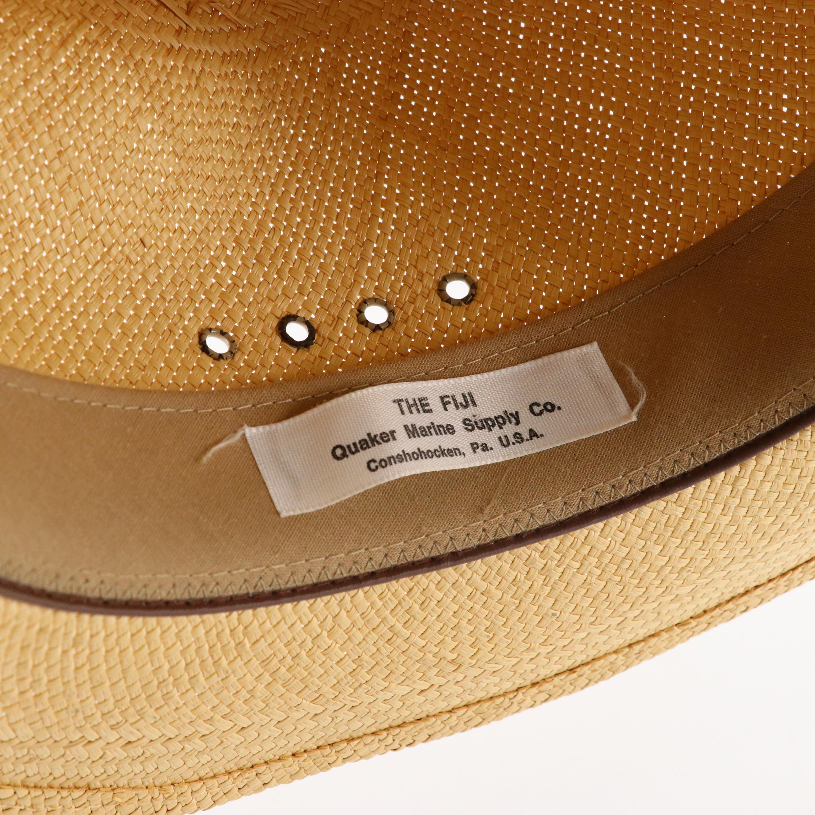 Straw/Natural Fiber Sun Hats with Leather/Textile Outback Hats