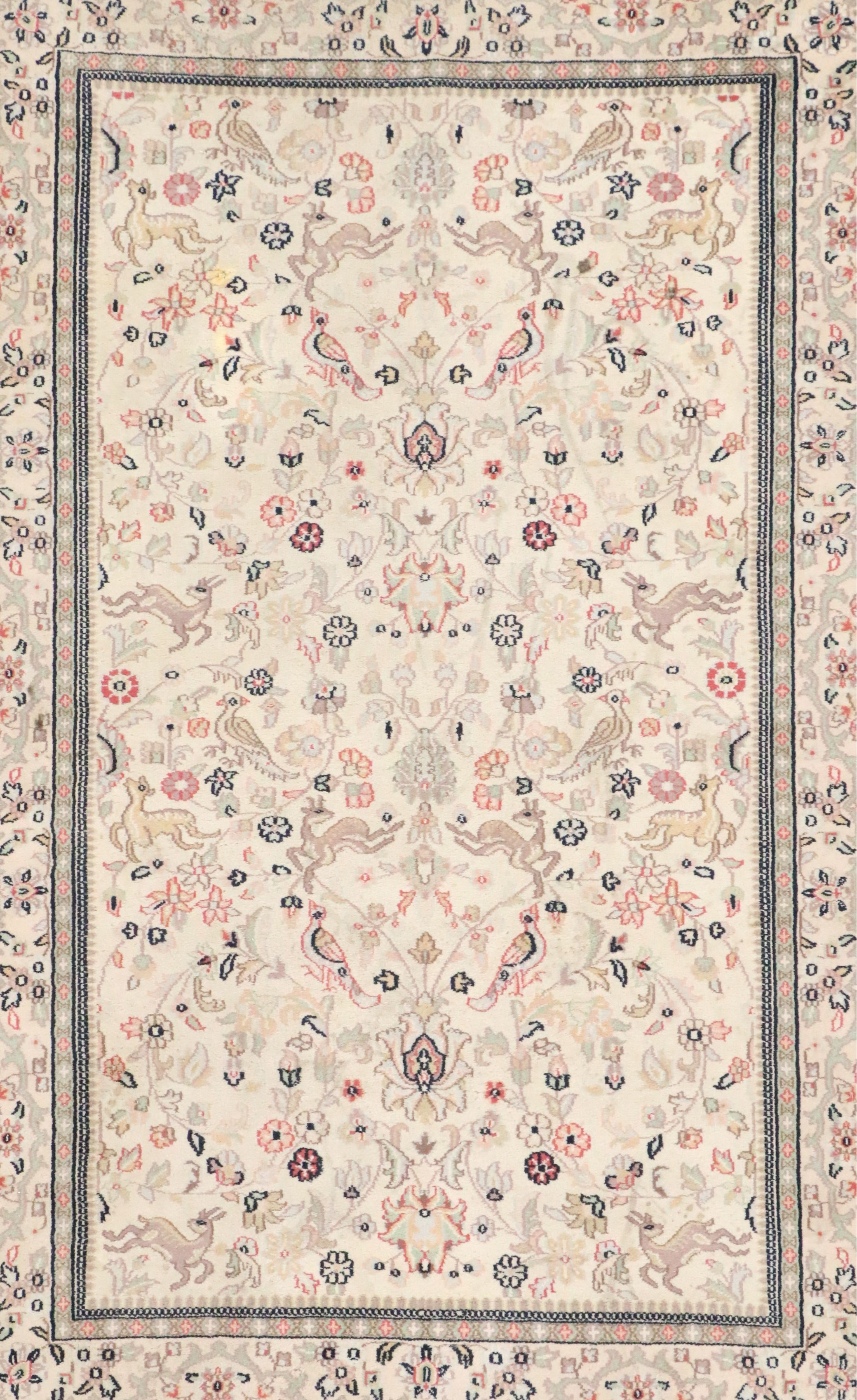 5'6 x 8'11 Hand-Knotted Persian Tabriz Area Rug