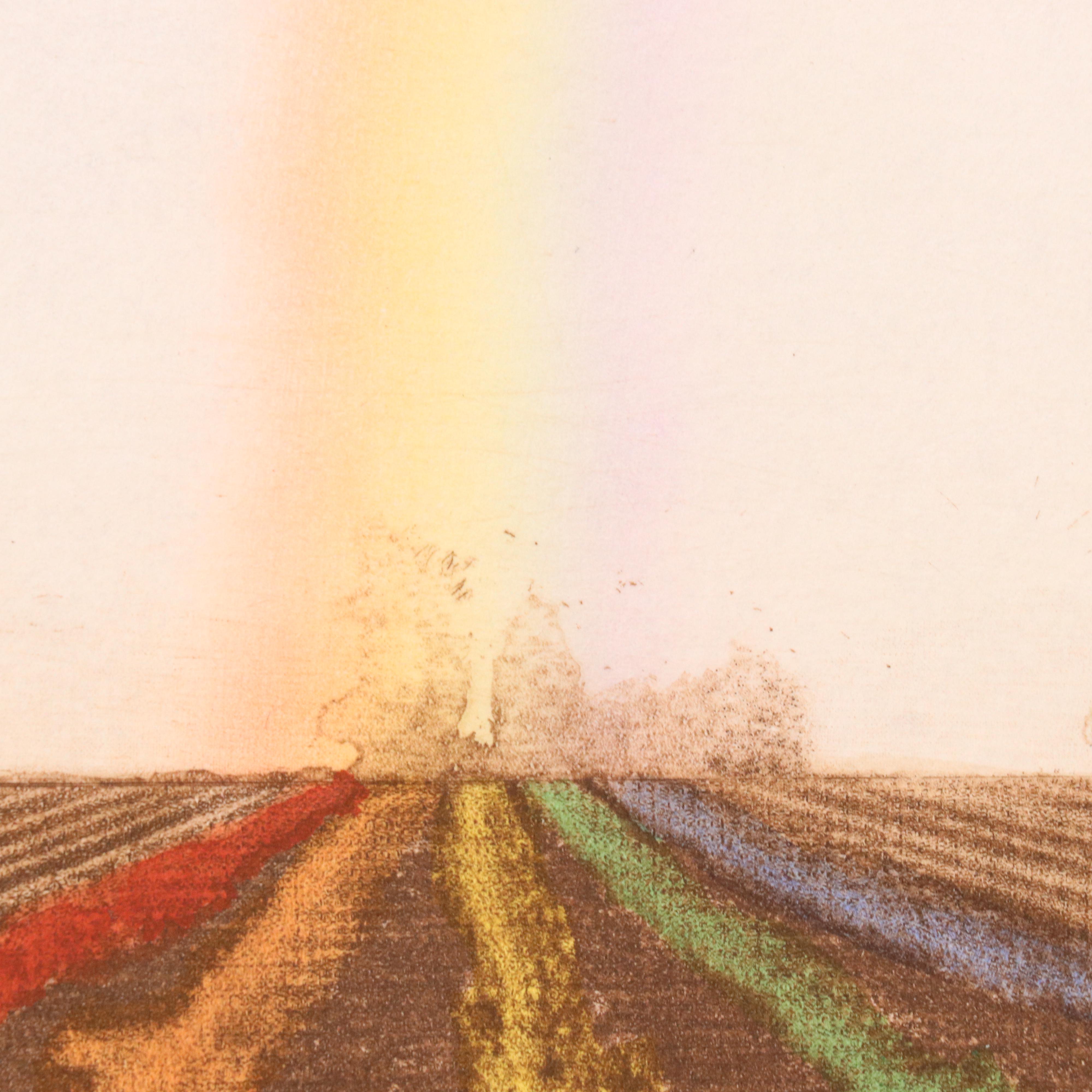 Byron Bratt Hand-Colored Mezzotint "Iris: Goddess of the Rainbow," 1984