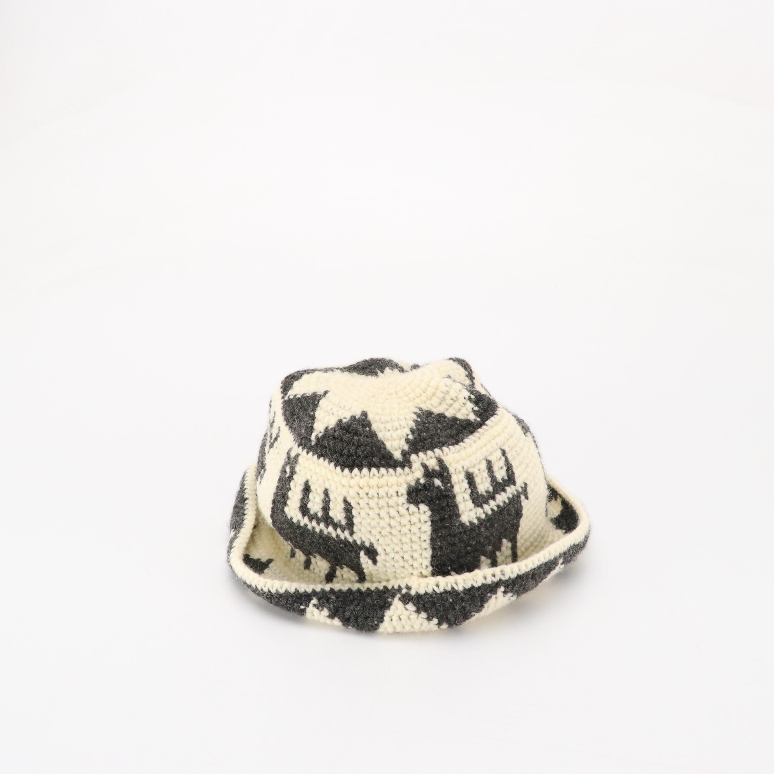 Kangol Cap, Diane Harty Straw Hat, Lama Knit Bucket Hat, and Felted Wool Hat