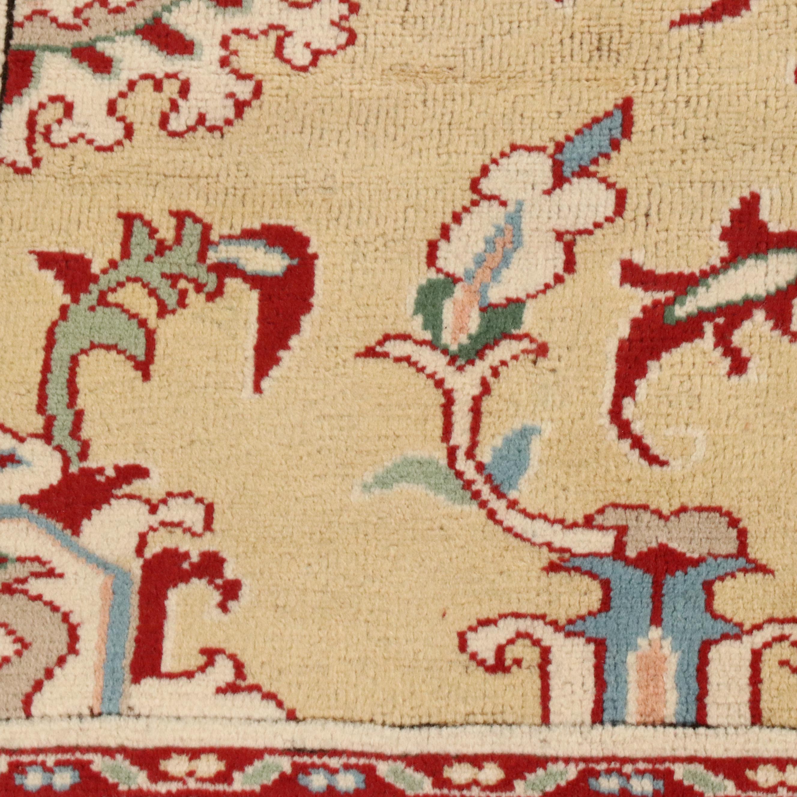 5'7 x 8'7 Hand-Knotted Turkish Anatolian Area Rug