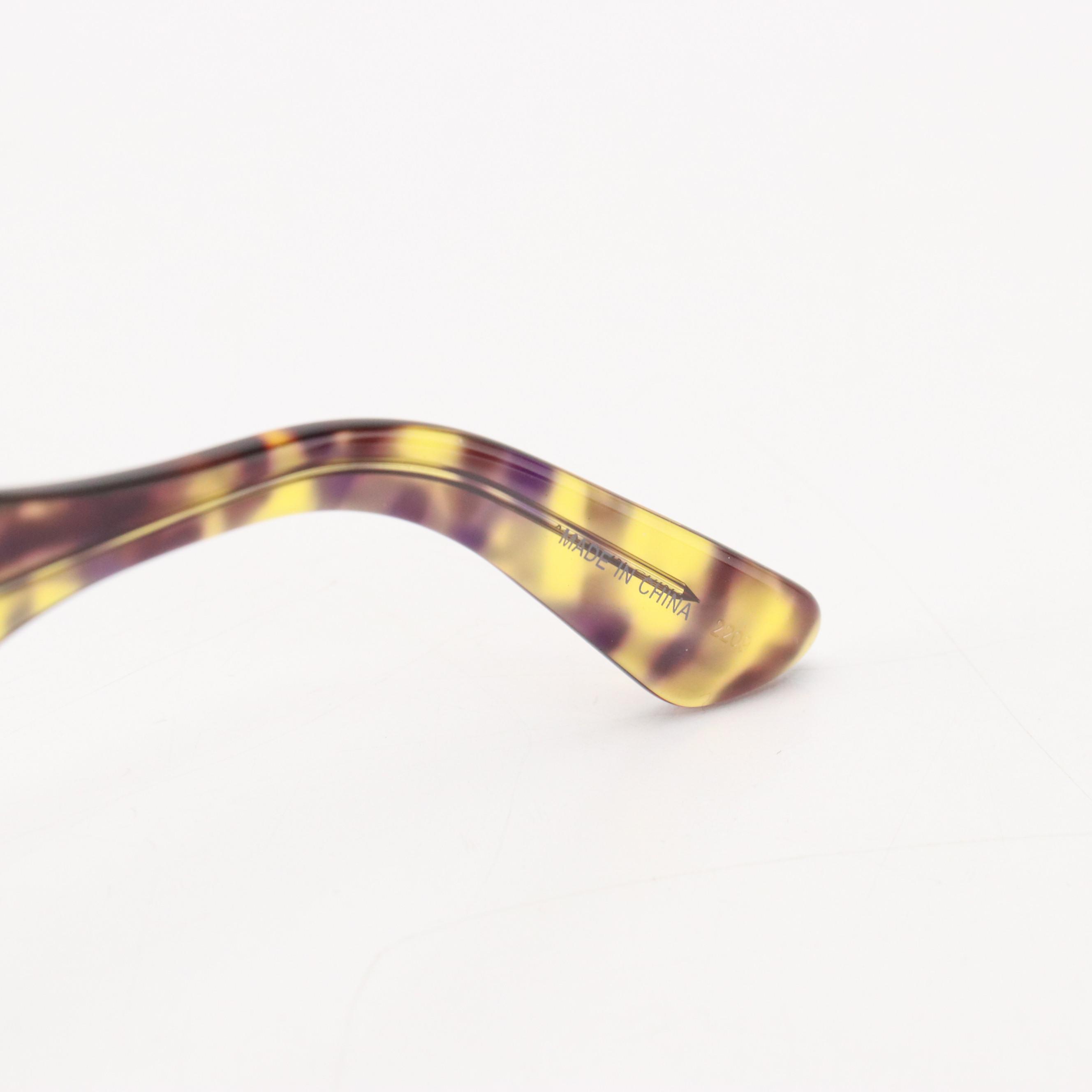 Calvin Klein CK23503S Purple Havana Butterfly Sunglasses with Case