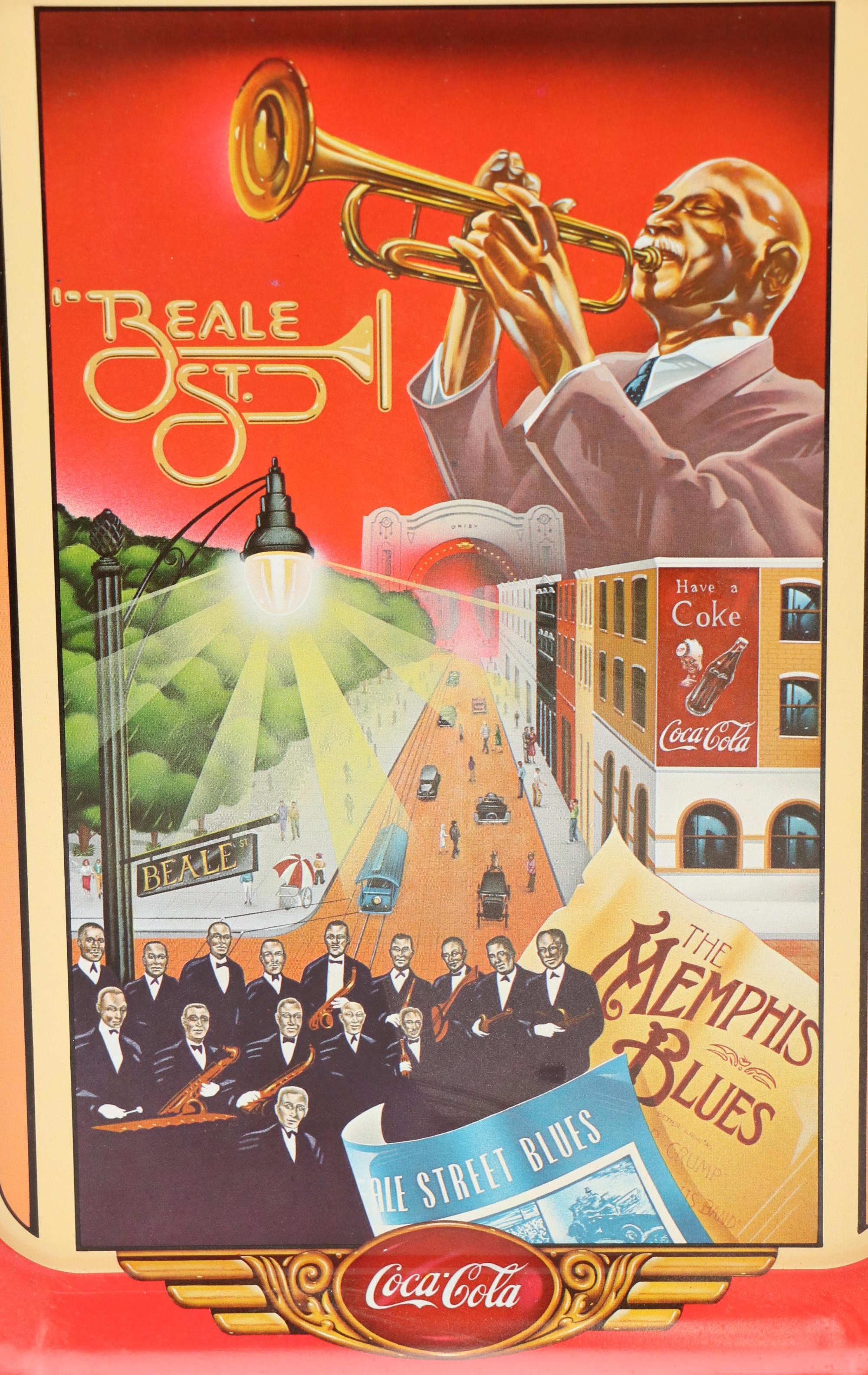 Coca-Cola Metal Reproduction Advertising Trays, Late 20th Century