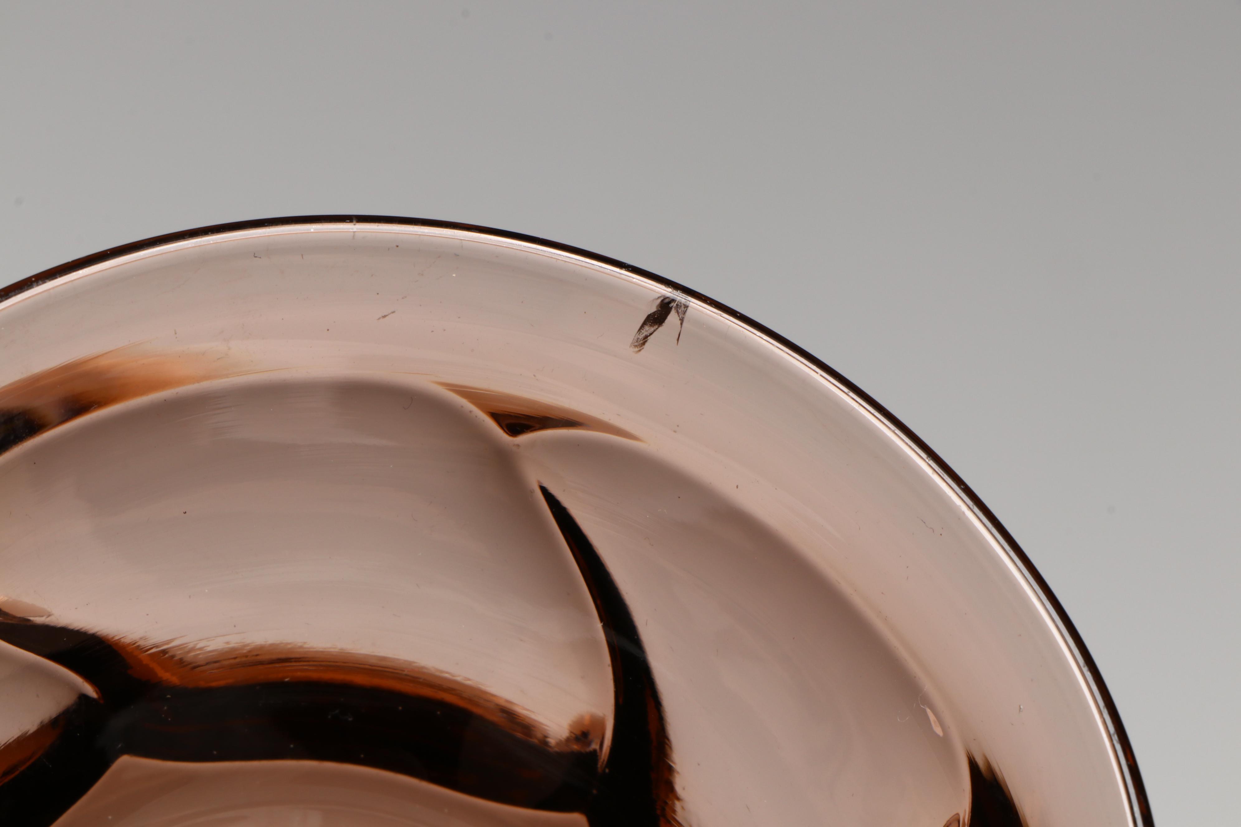 Fostoria "Jamestown Brown" Iced Tea and Sherbet Glasses, Mid to Late 20th C.