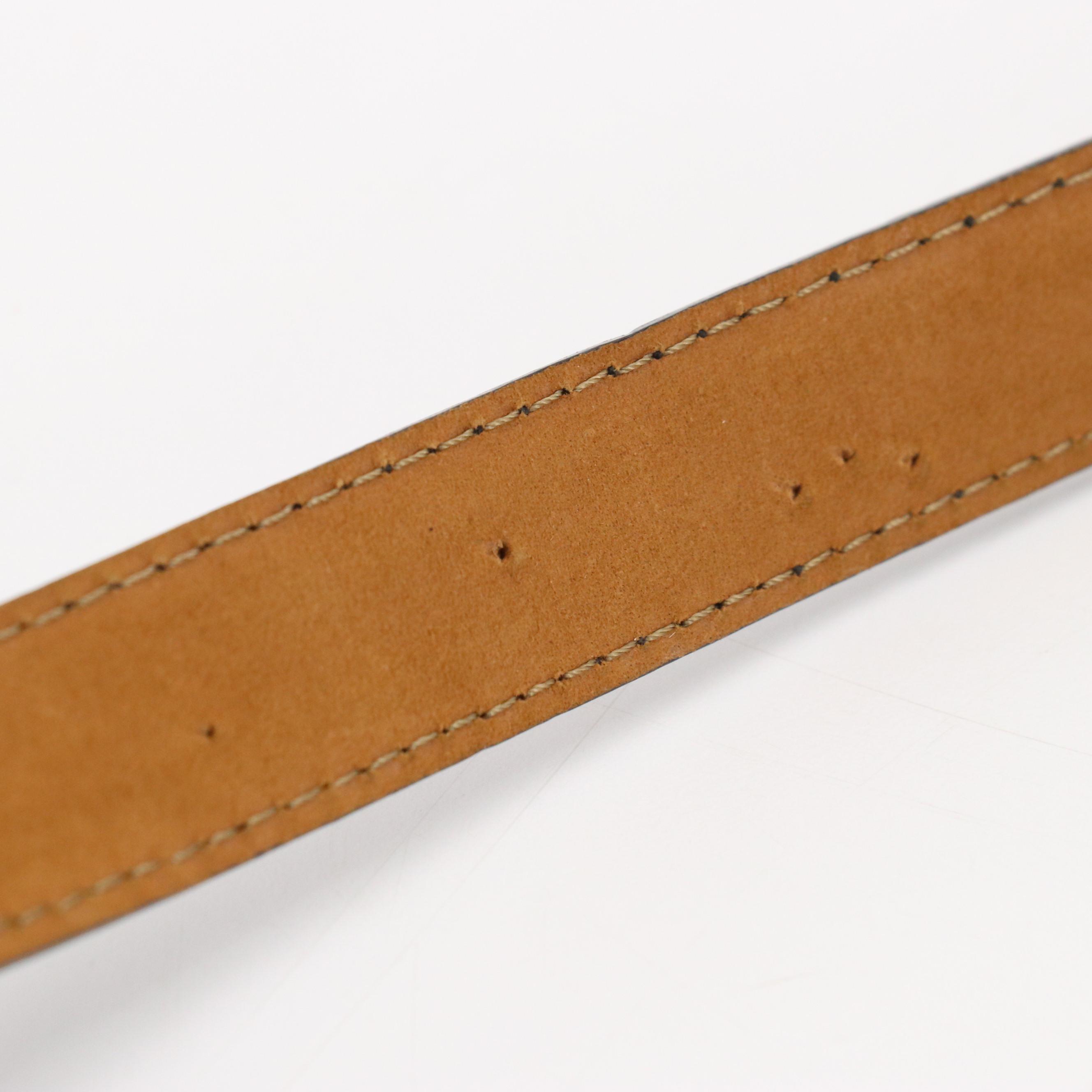 Moschino Shiny Black Leather Belt