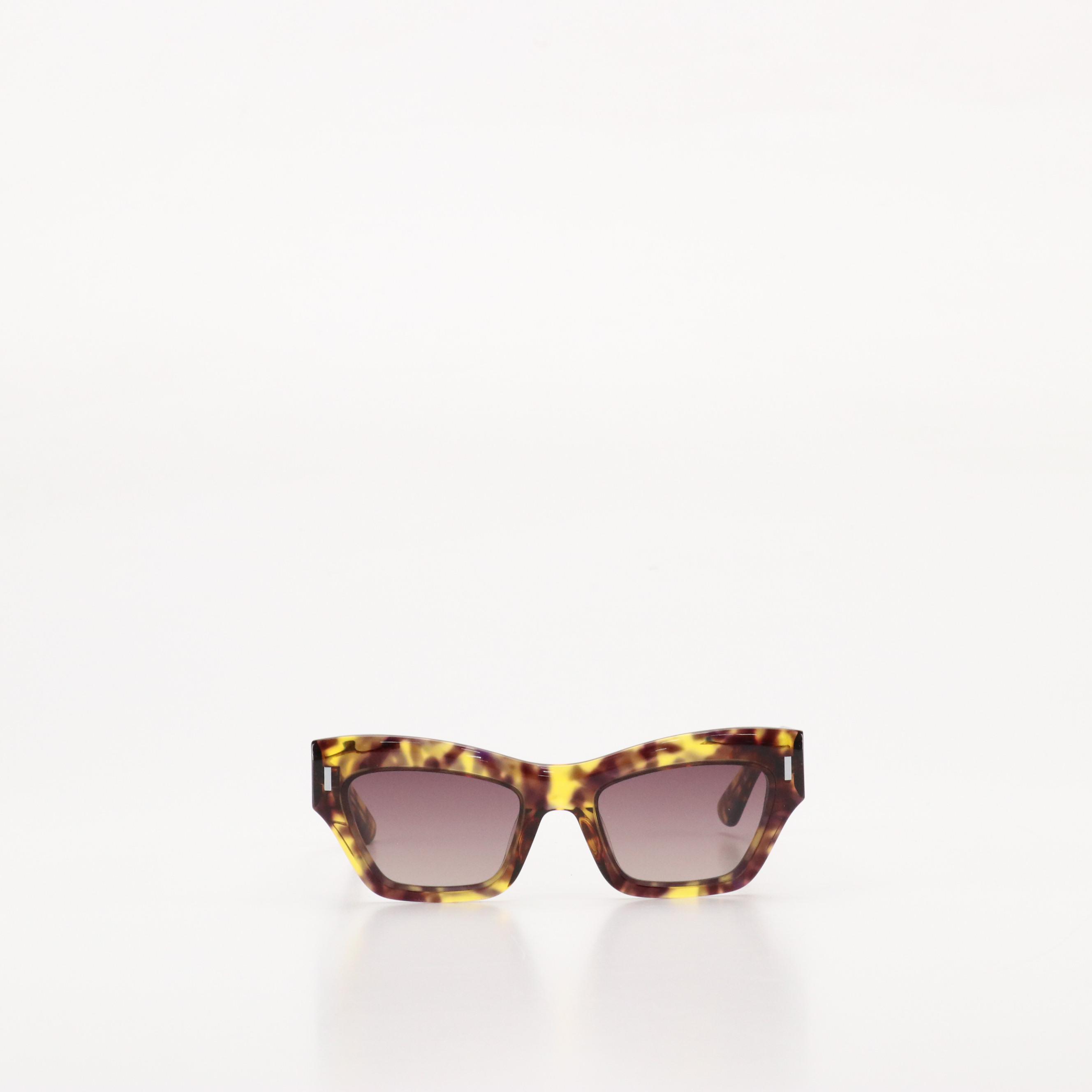 Calvin Klein CK23503S Purple Havana Butterfly Sunglasses with Case