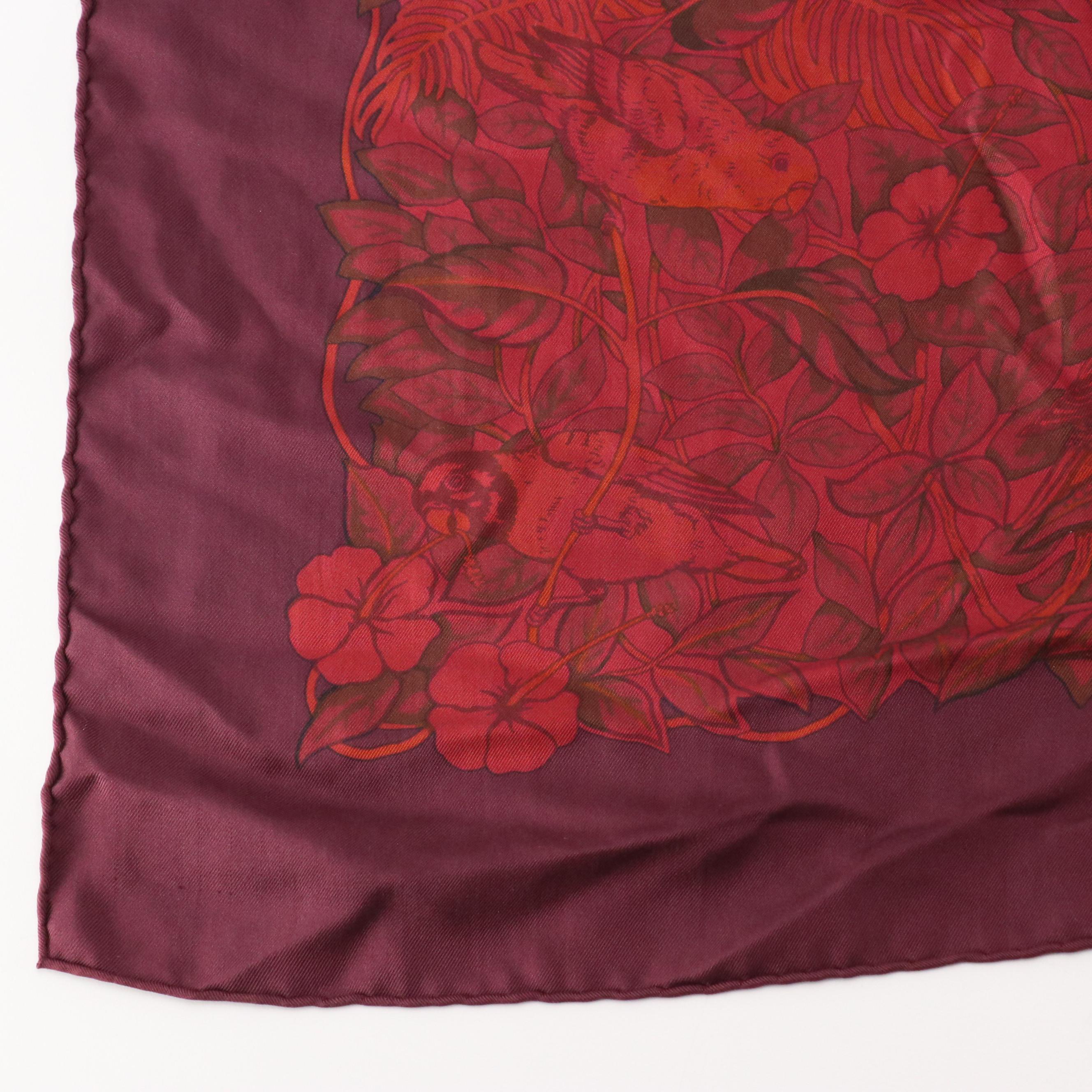 Hermès "Jungle Love" Surteint/Dip Dye Silk Twill Scarf 90, With Tag