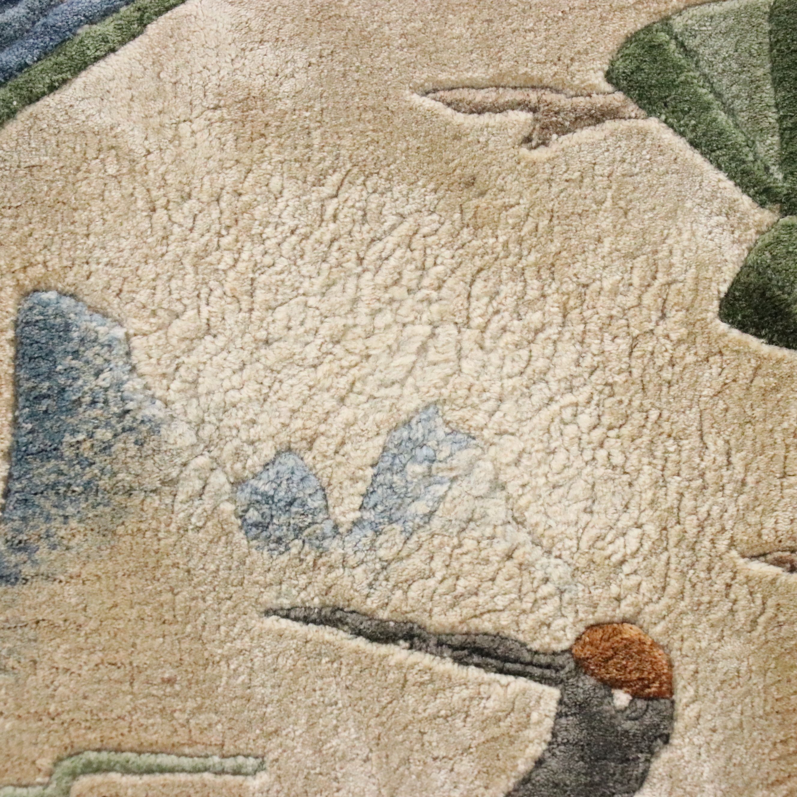 5'1 x 8'6 Hand-Knotted Chinese Peking Area Rug