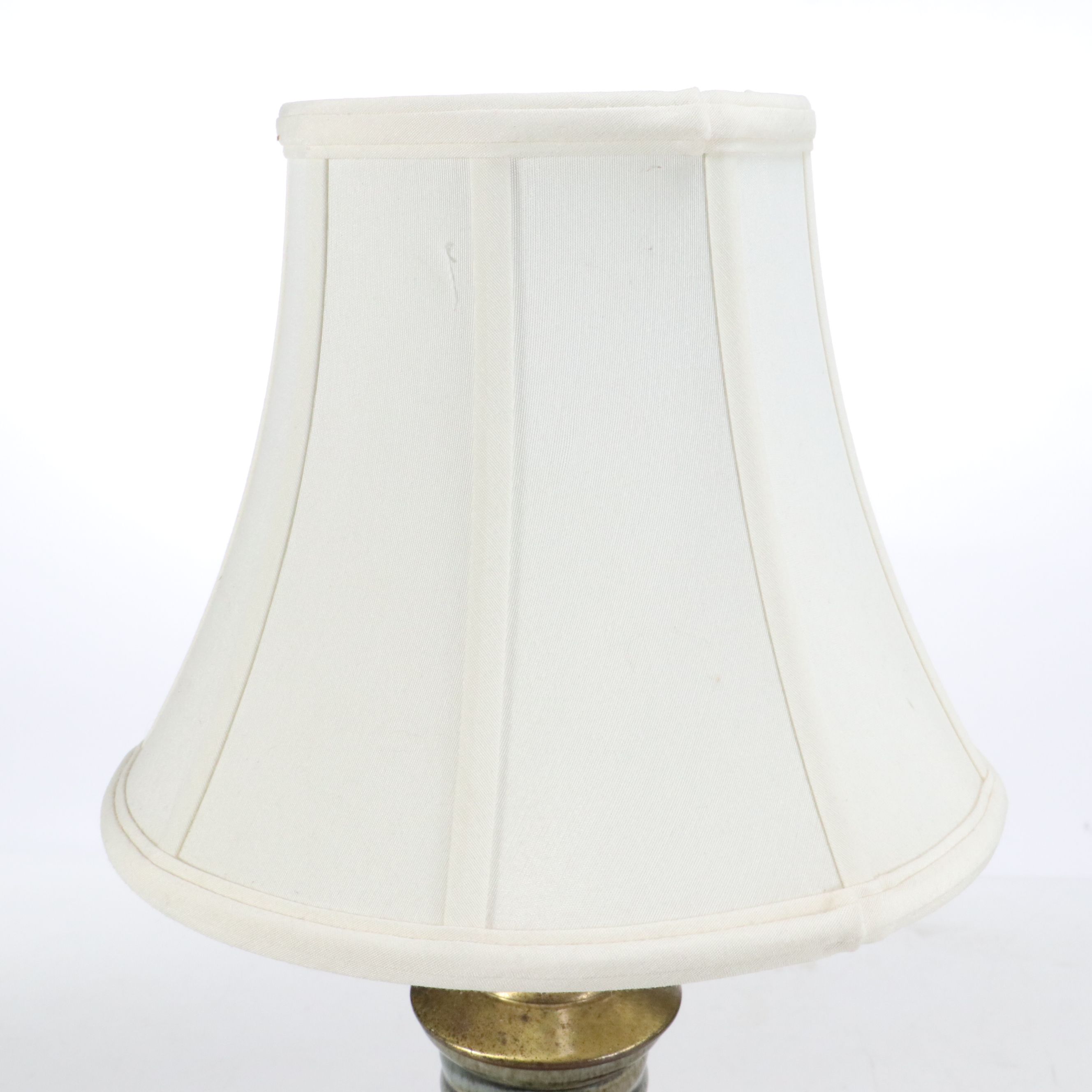 Harding Black Studio Pottery Drip Glazed Vase Table Lamp, 1970s & Adapted