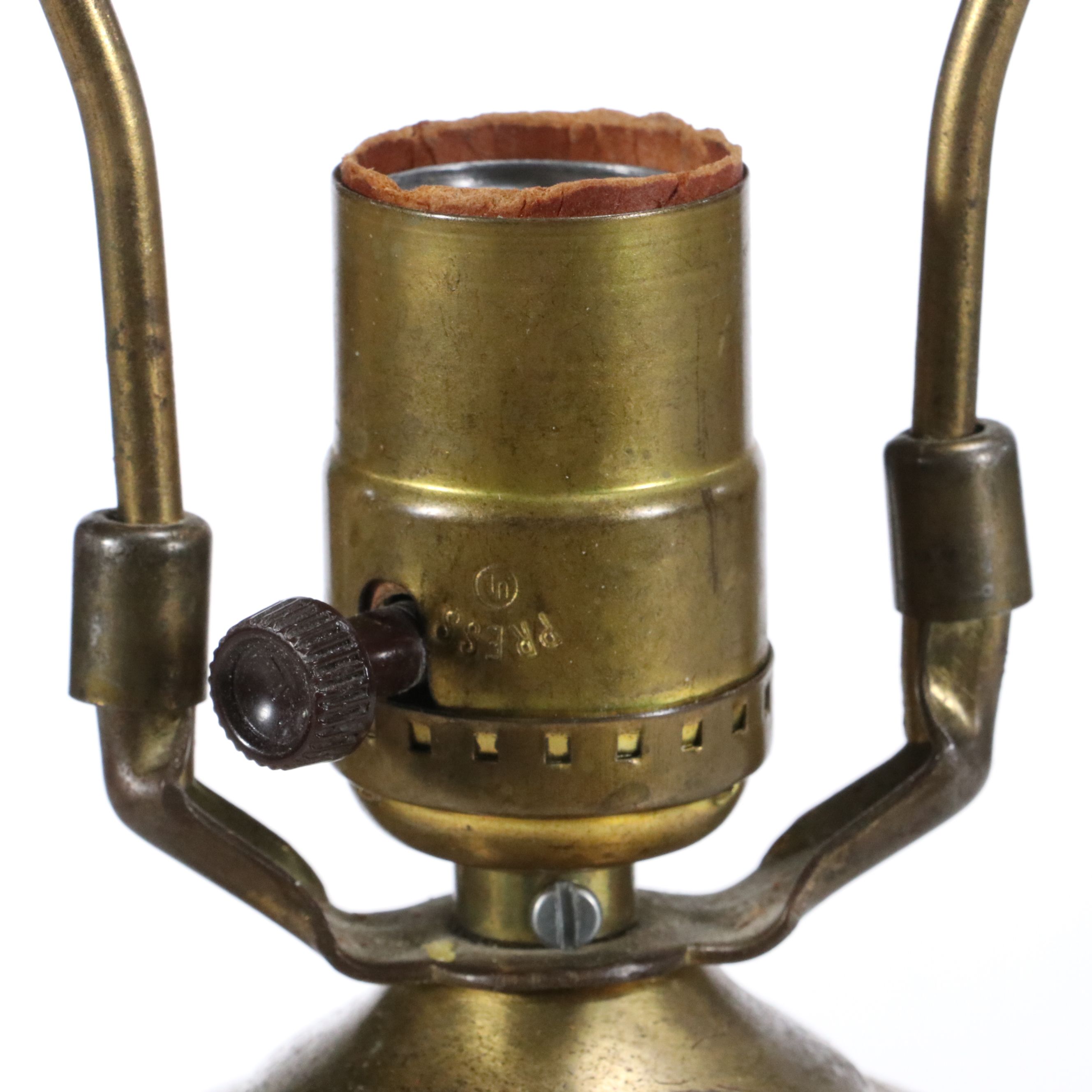 Harding Black Studio Pottery Drip Glazed Vase Table Lamp, 1970s & Adapted