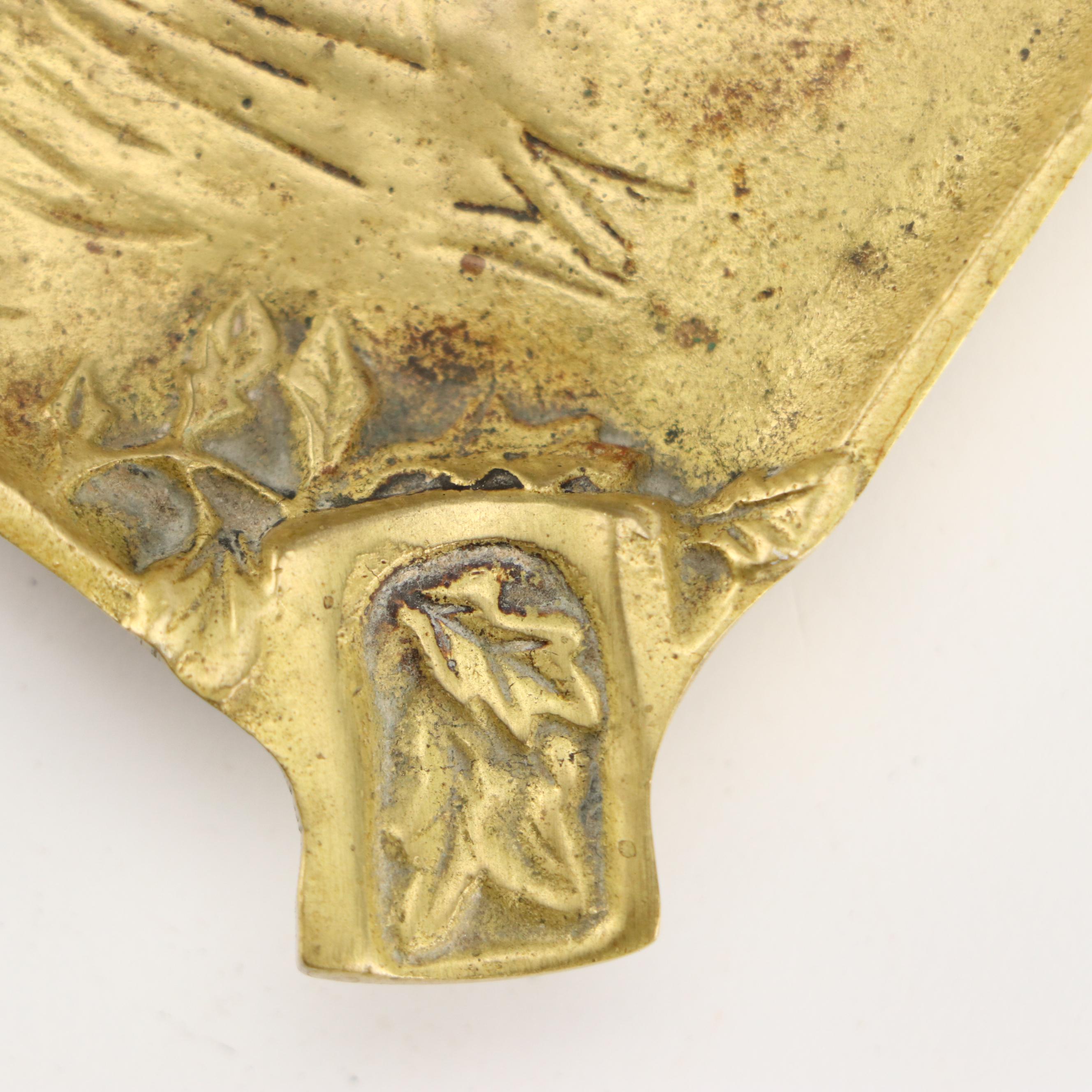 Virginia Metalcrafters "Setter" Brass Ashtray, Mid-20th Century