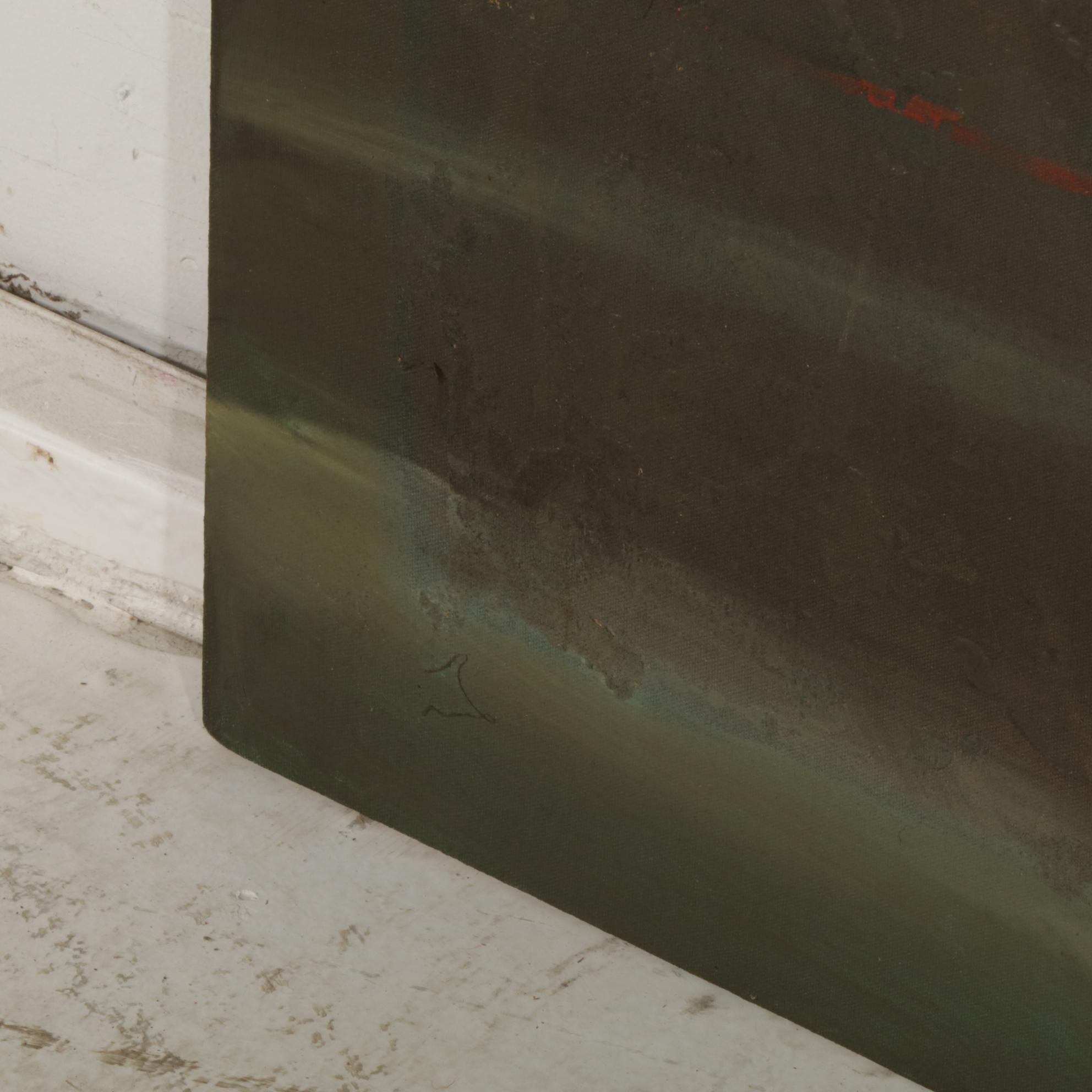 Dixon Abstracted Oil Painting, Late 20th Century