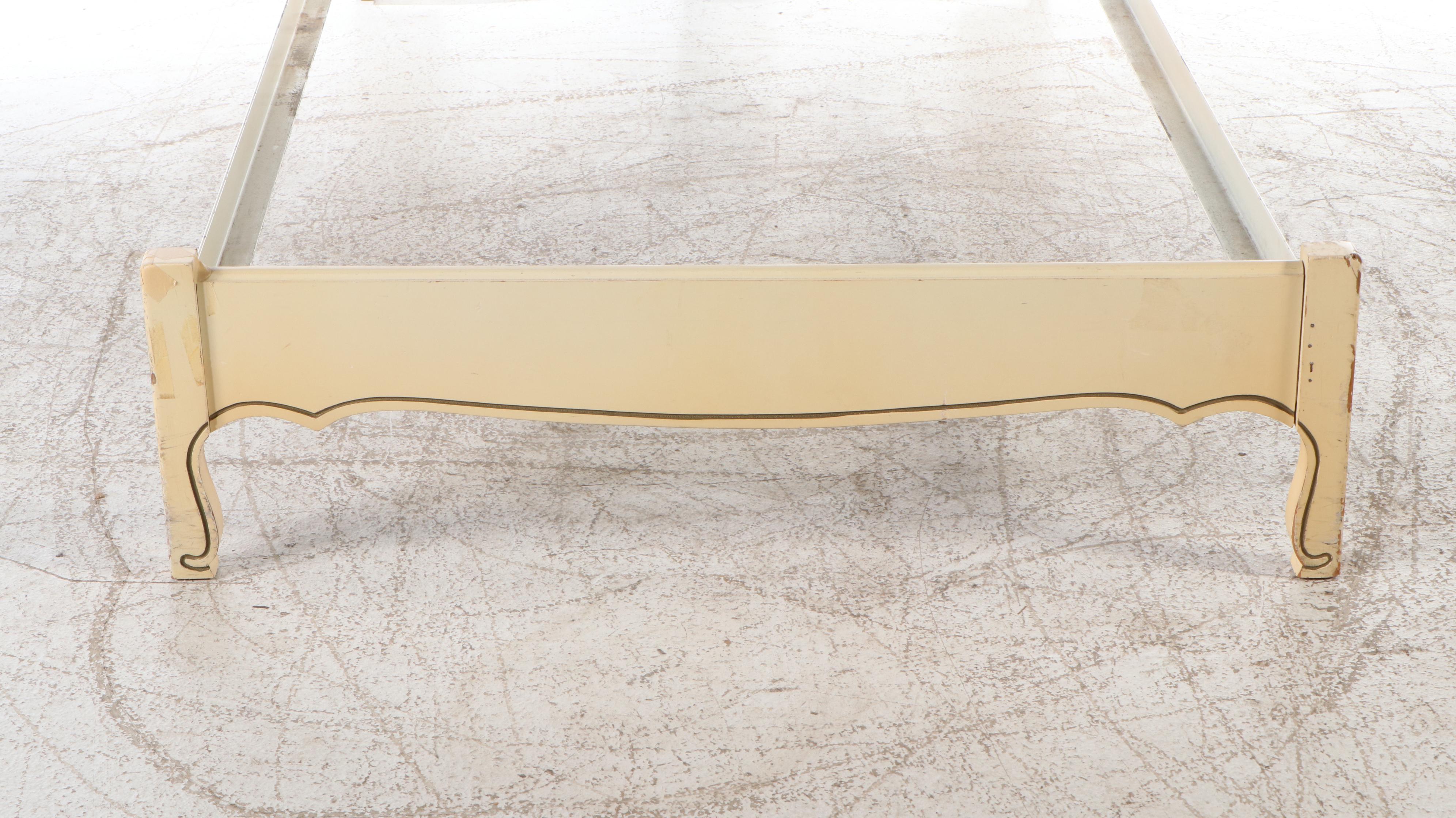 French Provincial Style Twin Size Bed Frame, Dresser and Nightstand