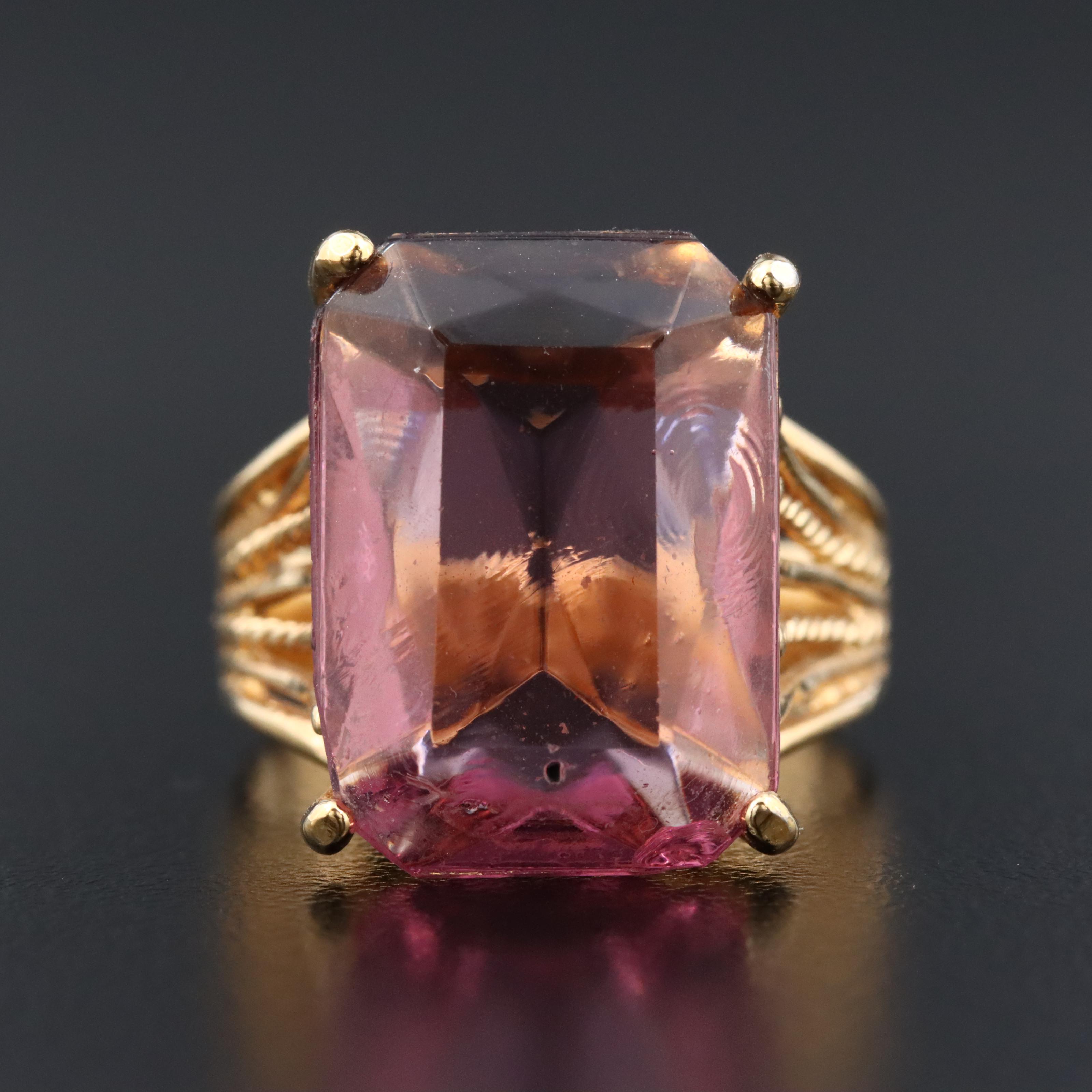 Faux Gemstone Ring