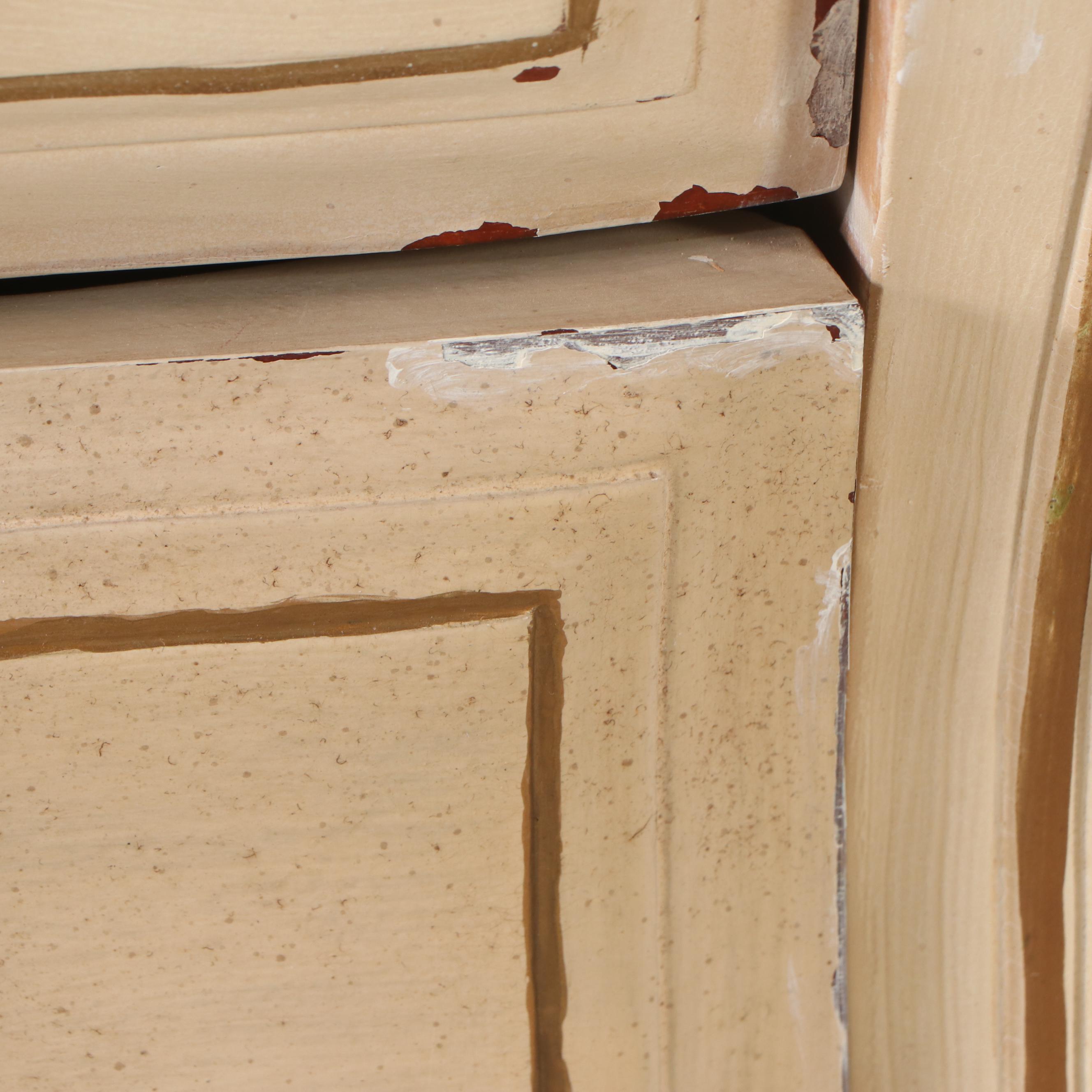 French Provincial Style Twin Size Bed Frame, Dresser and Nightstand