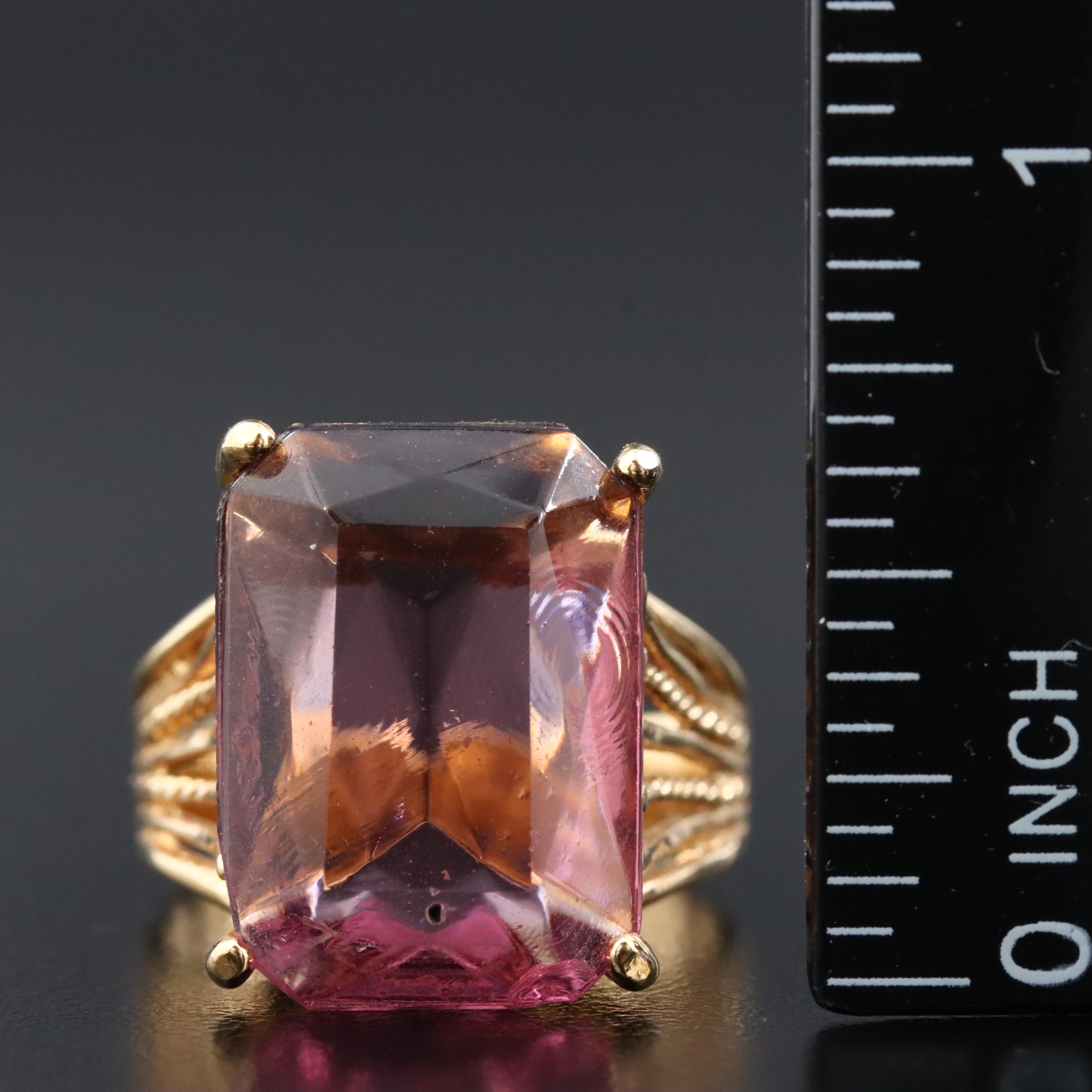 Faux Gemstone Ring