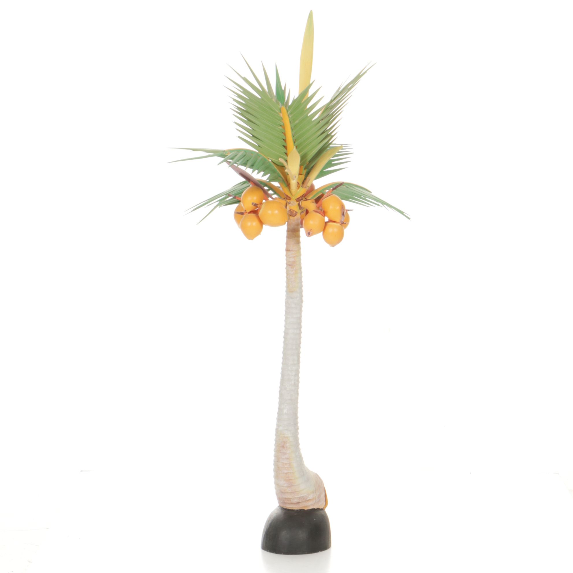 Wooden Palm Tree, Bird of Paradise Stem, and Mango with Pop Out Snake