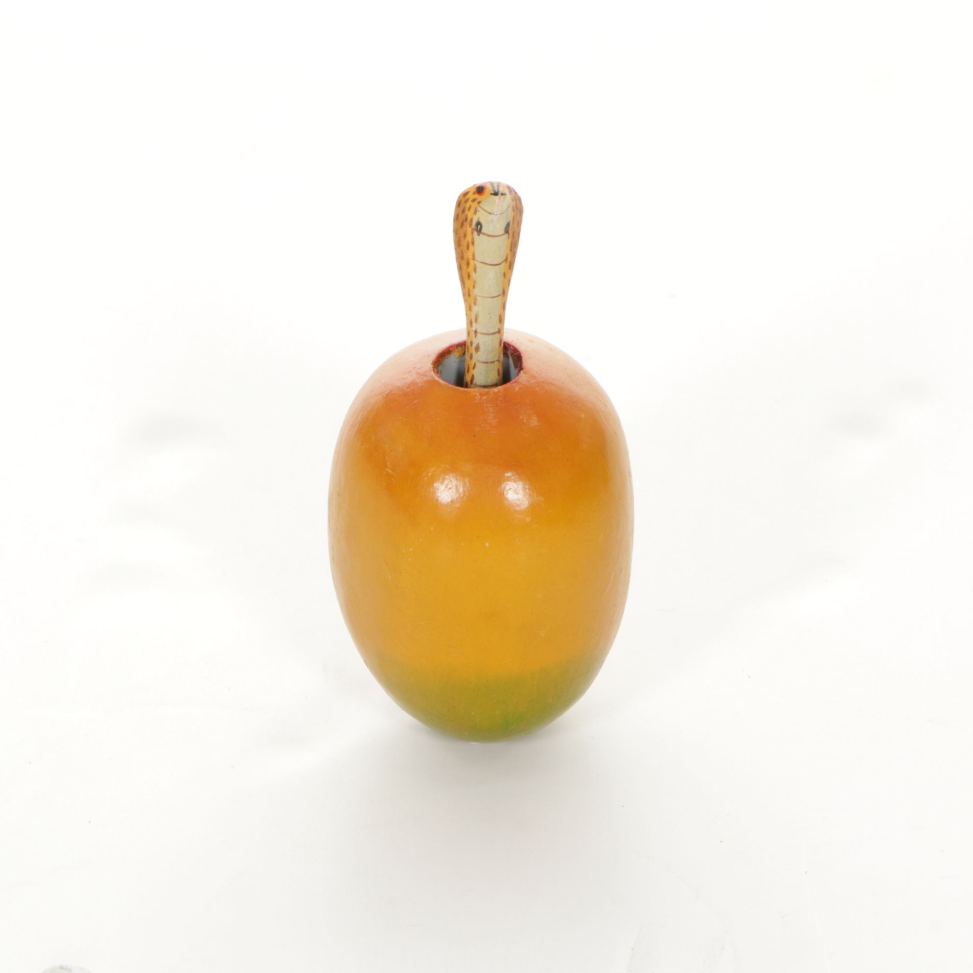 Wooden Palm Tree, Bird of Paradise Stem, and Mango with Pop Out Snake